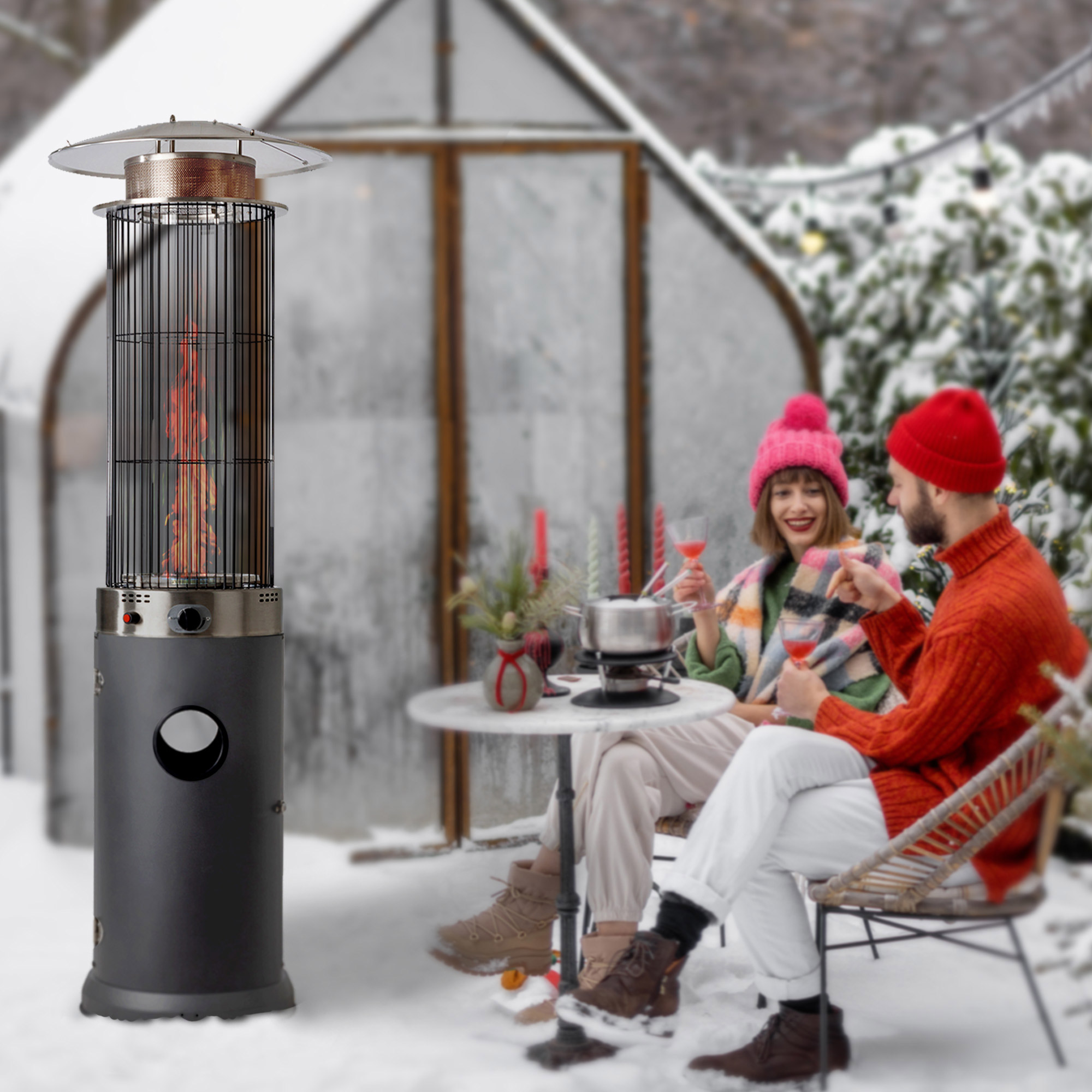 Fire Sense Spiral Flame Patio Heater | Costco