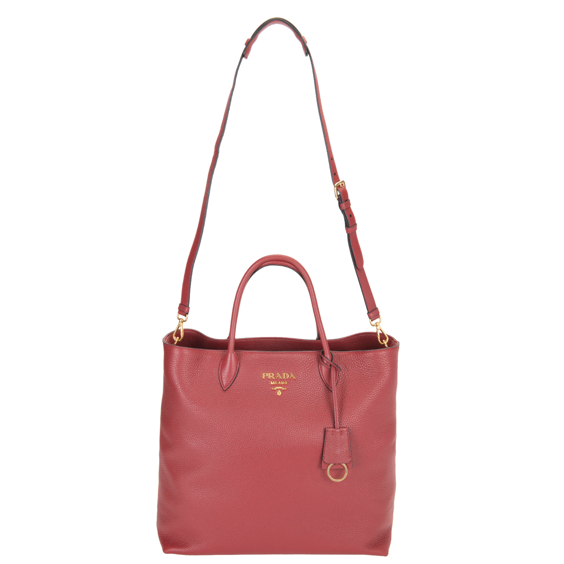 Prada Leather Tote, Ruby Red | Costco