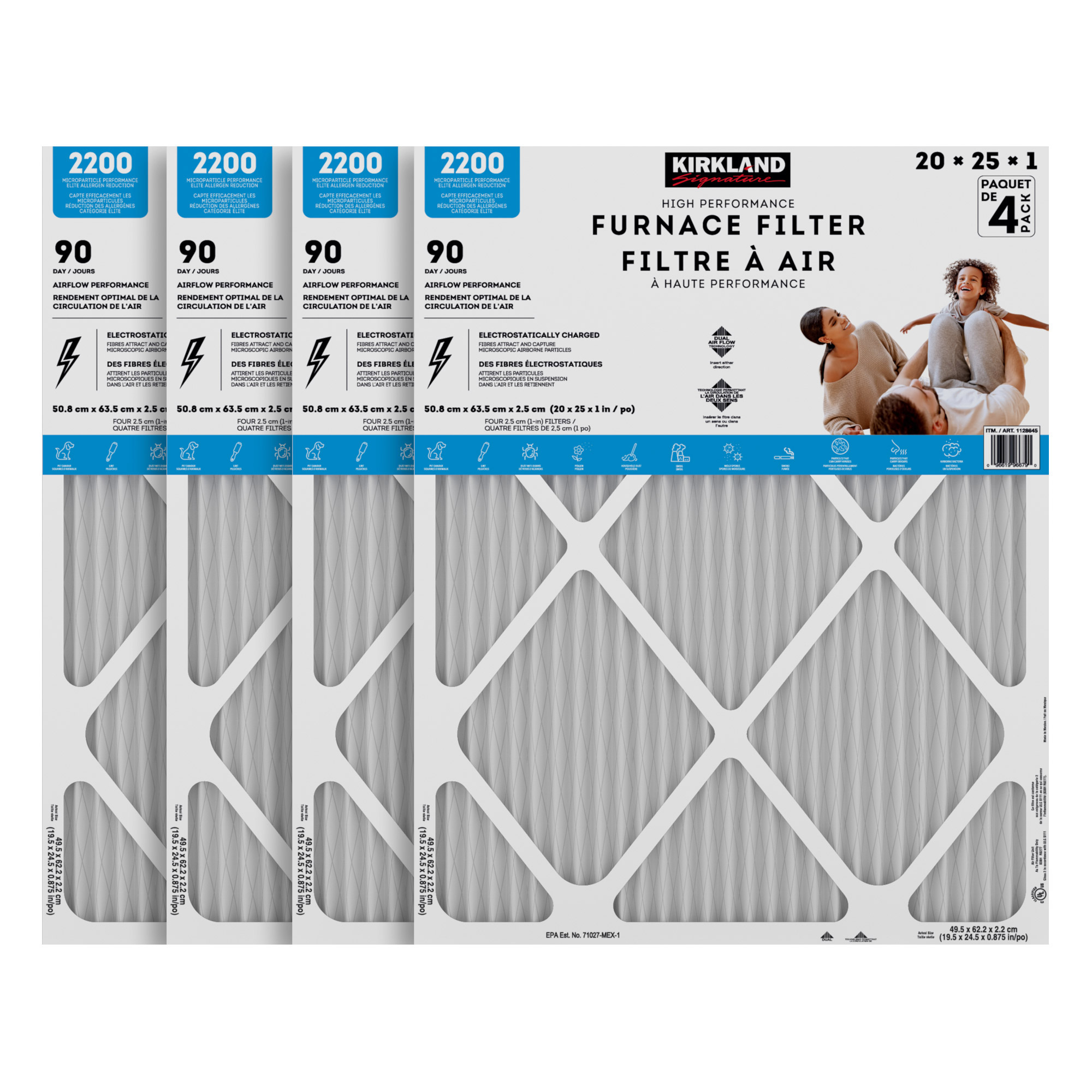Kirkland Signature High Performance Air Filters 4-pack