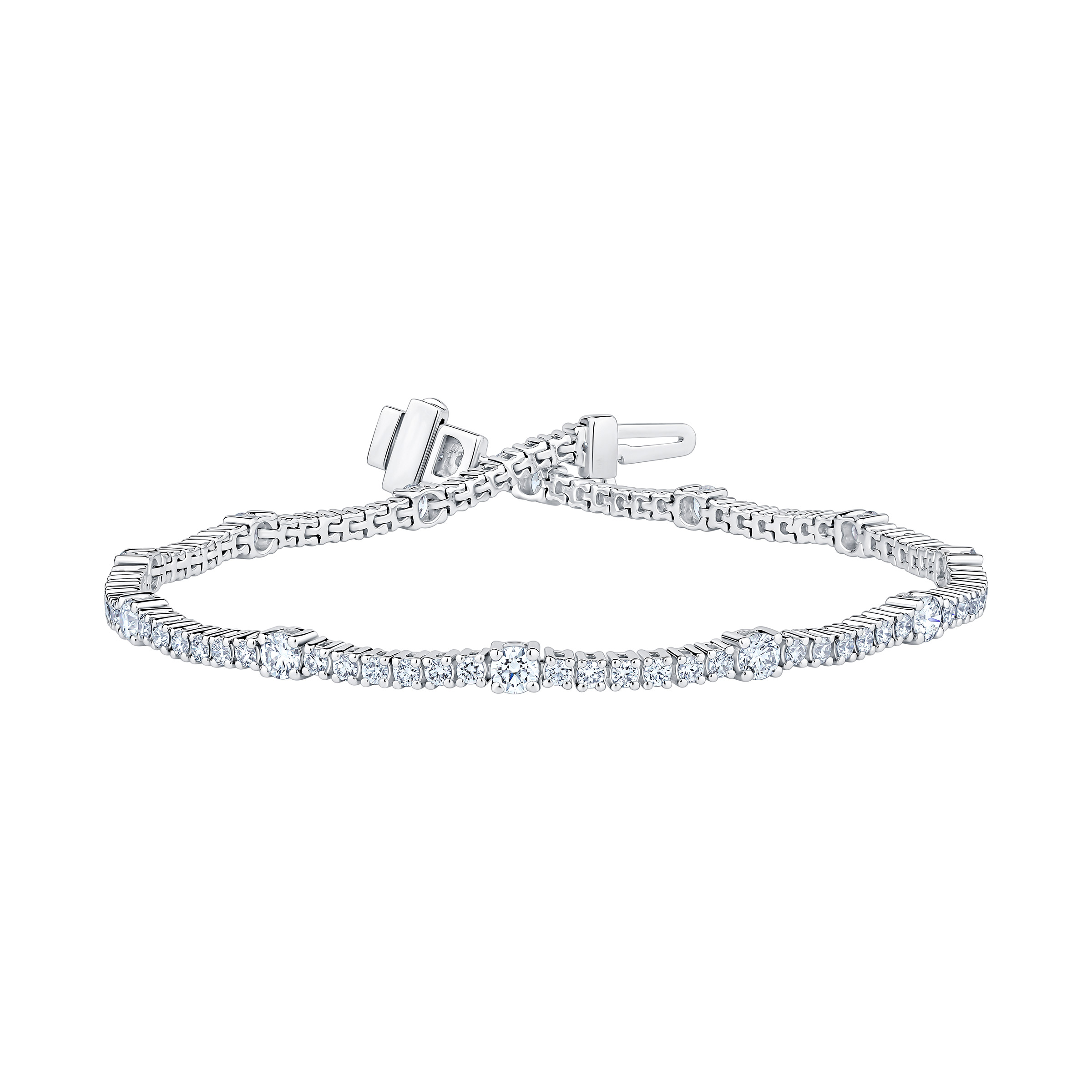 Round Brilliant Diamond Tennis Bracelet (2.50 ctw)
