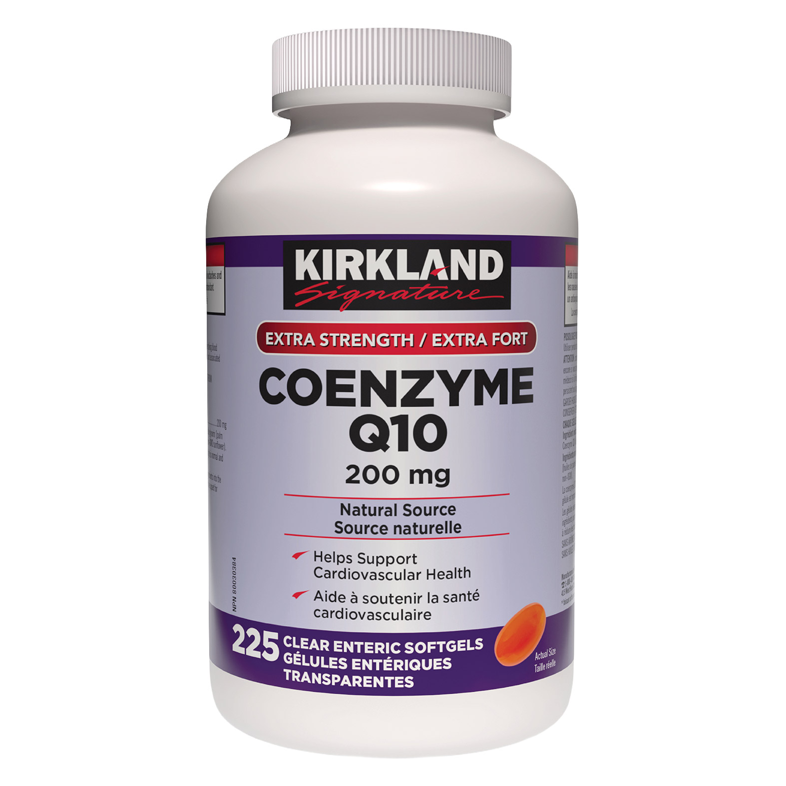 健康・医学 Cokumico Kirkland Signature Coenzyme Q10 200 mg, 225 Clear Enteric Softgels