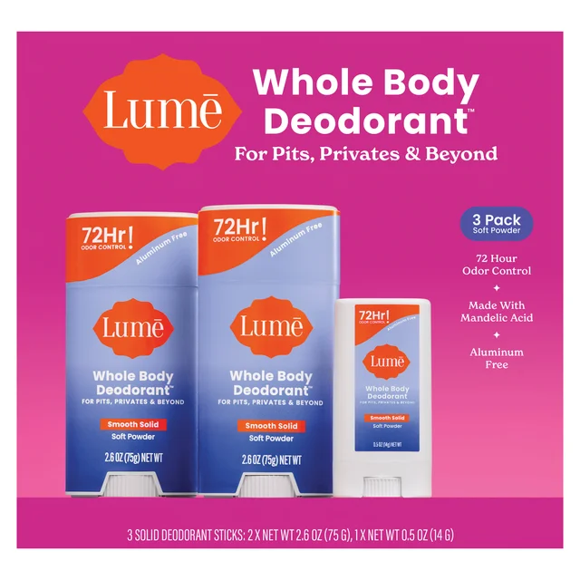 Lume Whole Body Soft Powder Deodorant Set