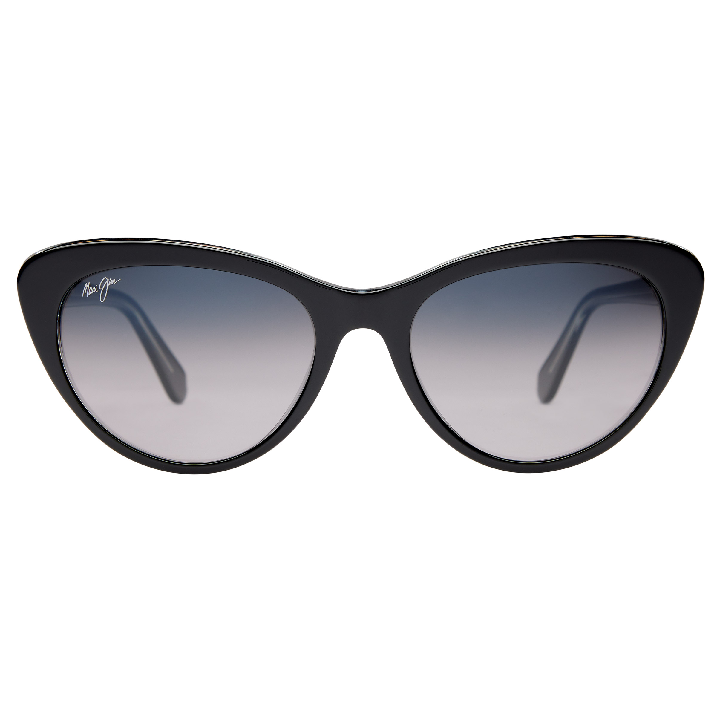 Maui Jim ブラック サングラス Maui Jim Hookipa スクエアフレーム サングラス | ブラック