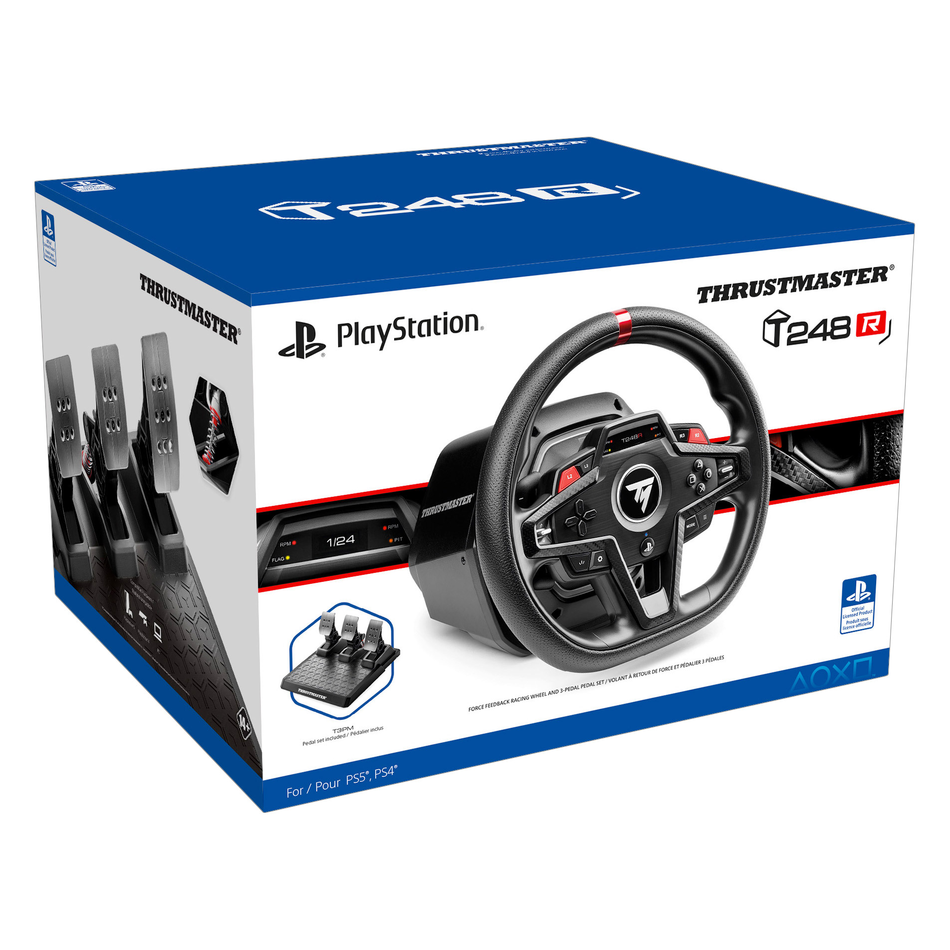 その他 Thrustmaster T248 PS5/PS4 Thrustmaster T248-R Racing Wheel and Pedal Bundle for PlayStation