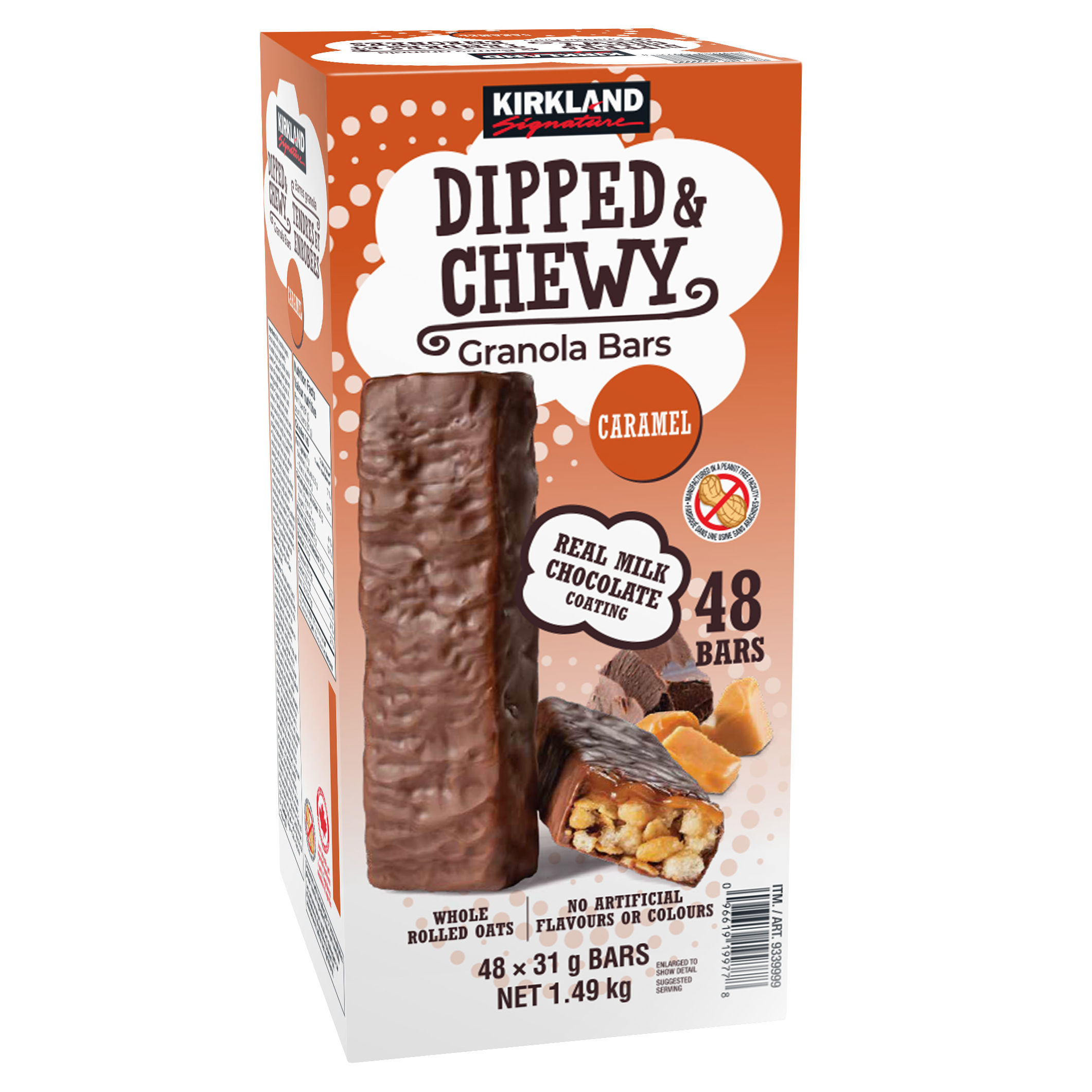 Kirkland Signature Dipped and Chewy Granola Bar, 1.49 kg