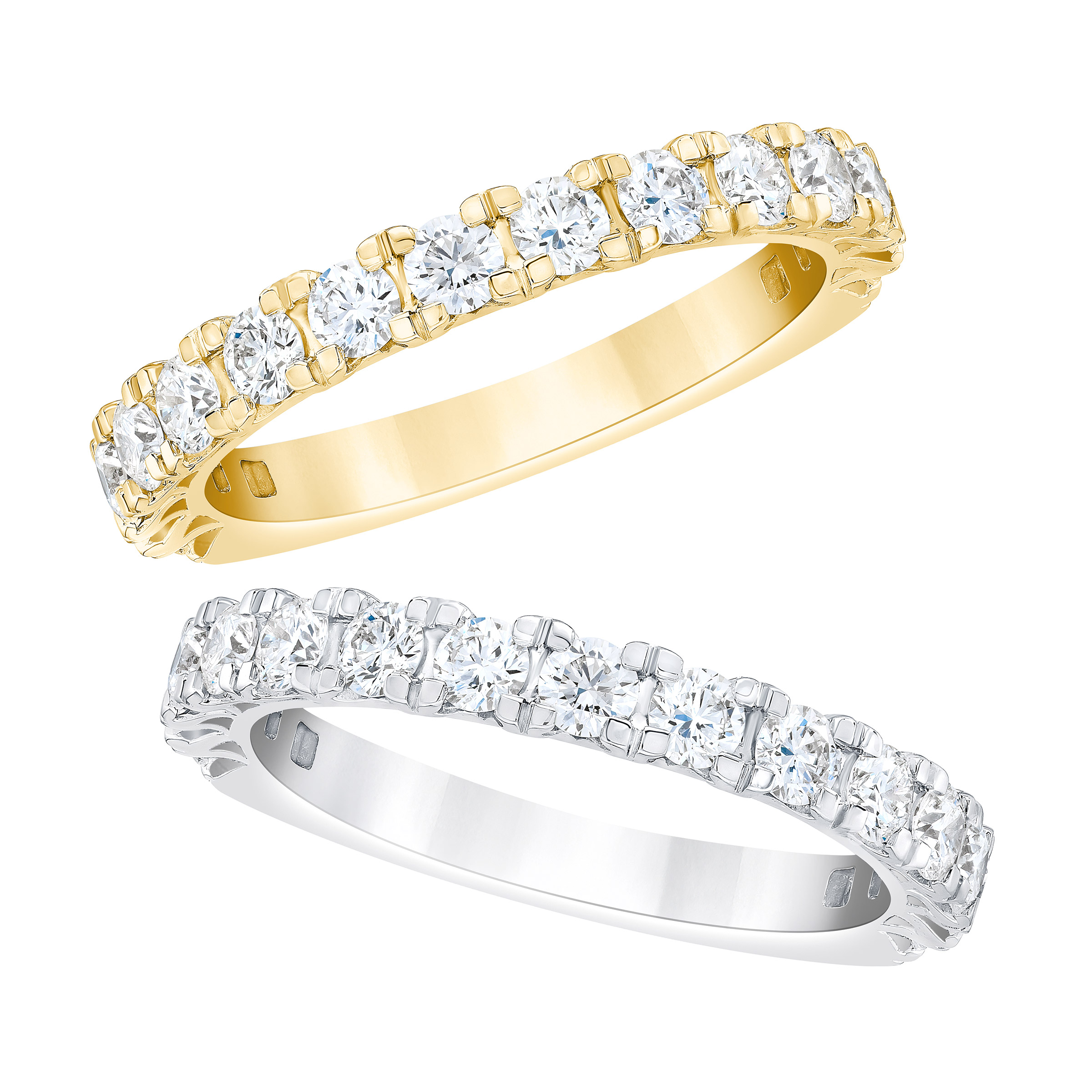 Round Brilliant Diamond Wedding Band (1.0 ctw)