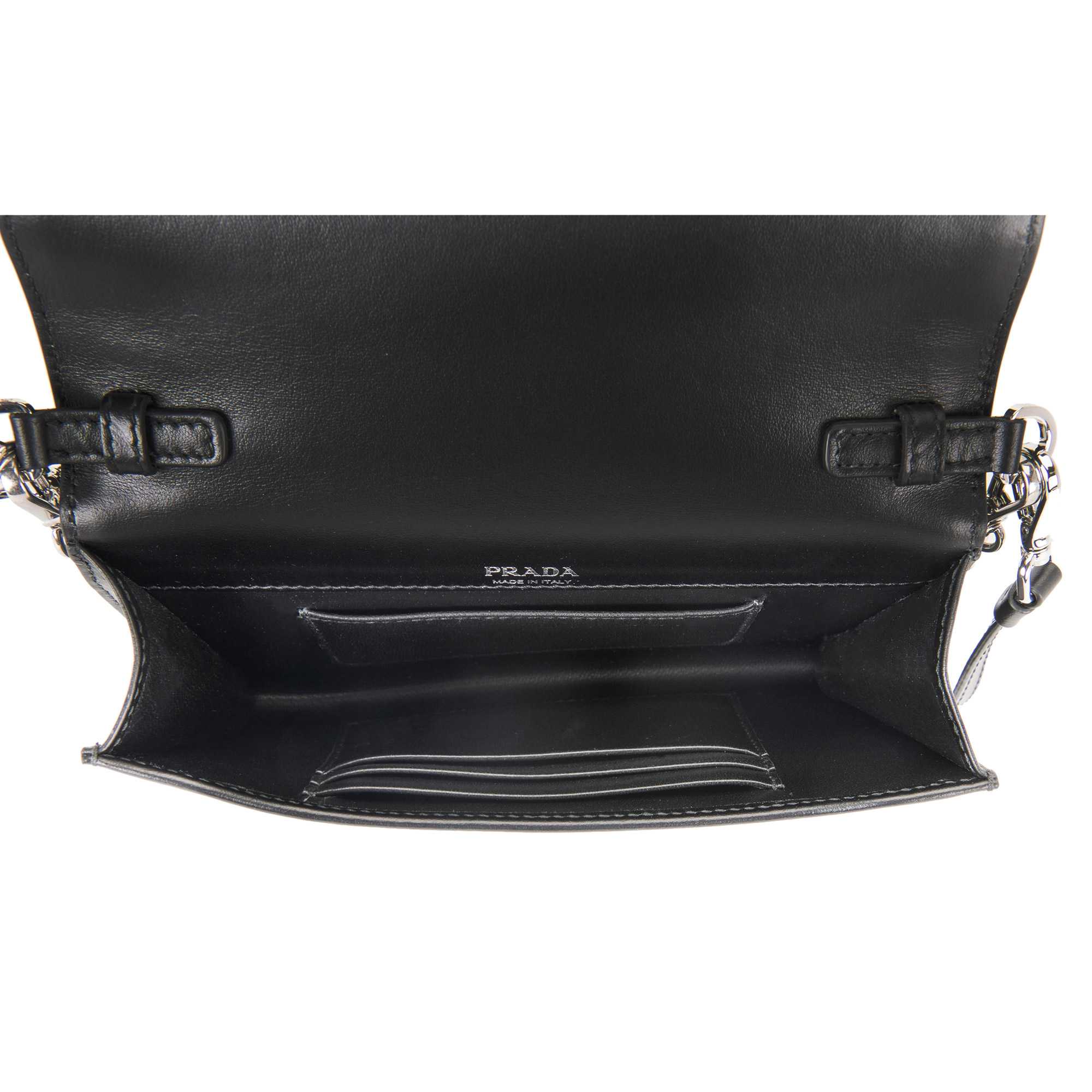 Prada Nylon and Leather Mini Bag, Black | Costco