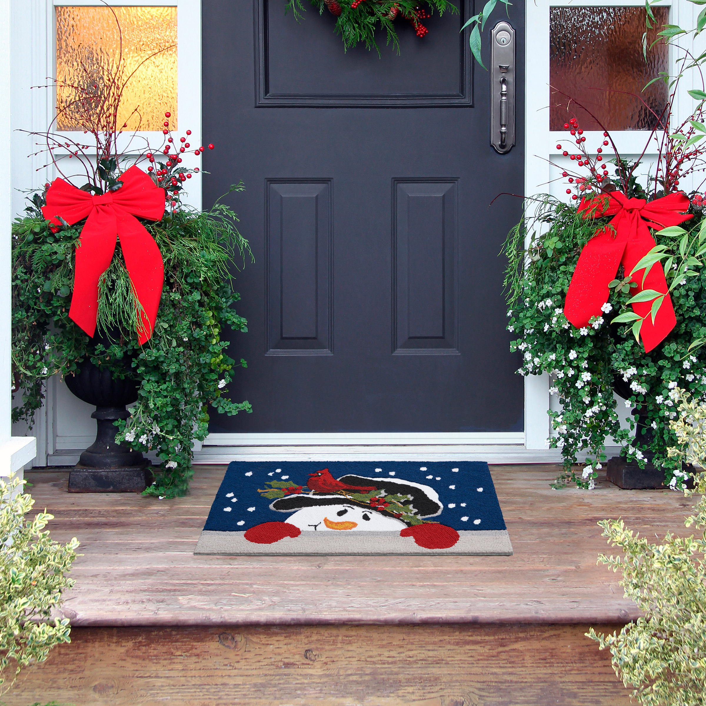 Hand-hooked Snowman Holiday Rug | Costco