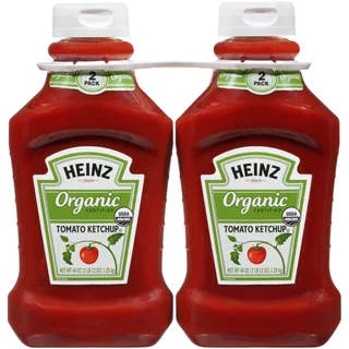 Heinz Organic Tomato Ketchup, 44 oz, 2-count