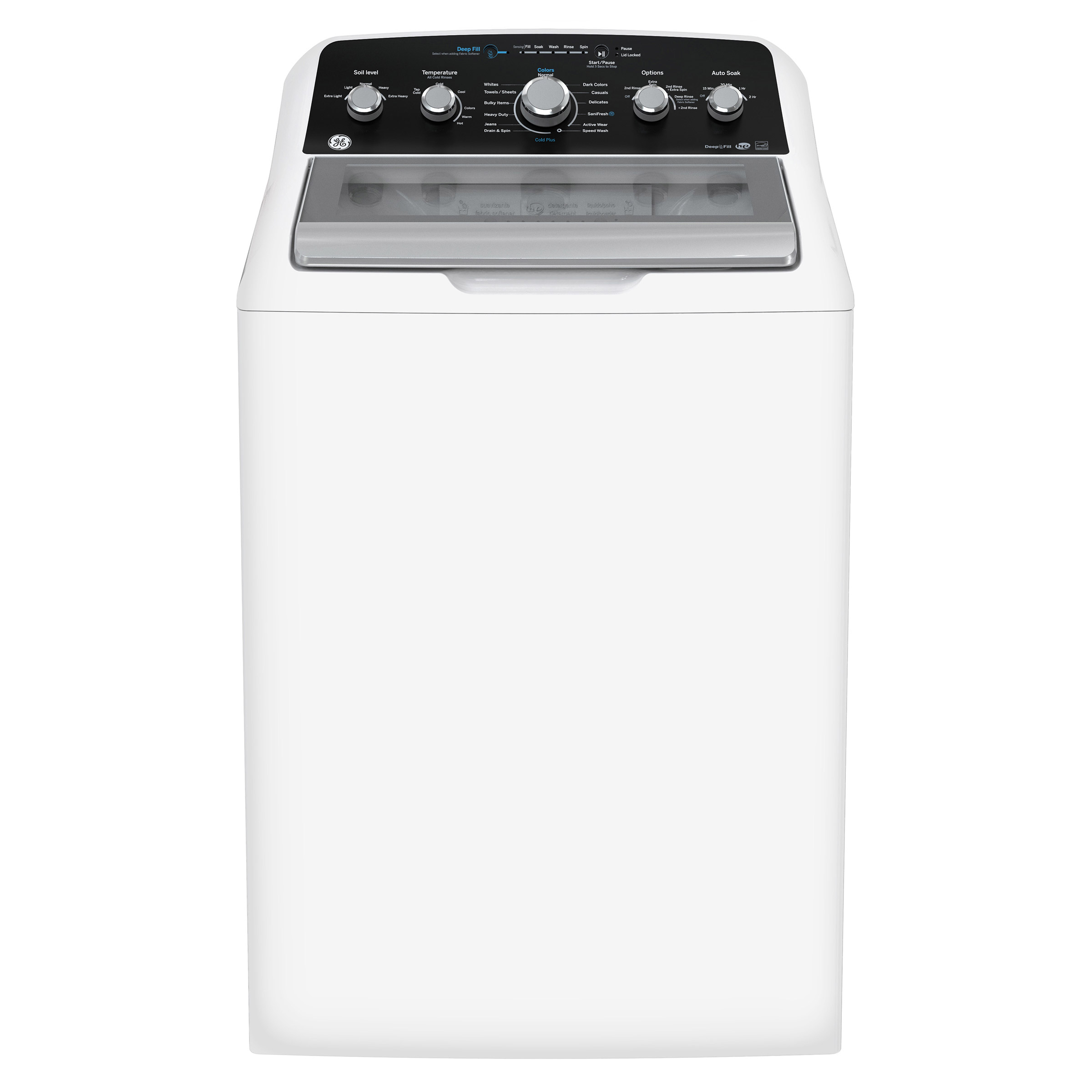 GE 27 in. 4.9 cu ft. Top Load Washer with SaniFresh Option