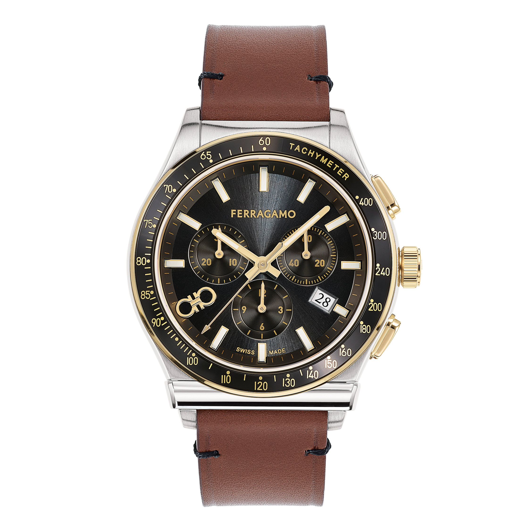 Ferragamo 1927 Chrono Black Dial Men's Watch