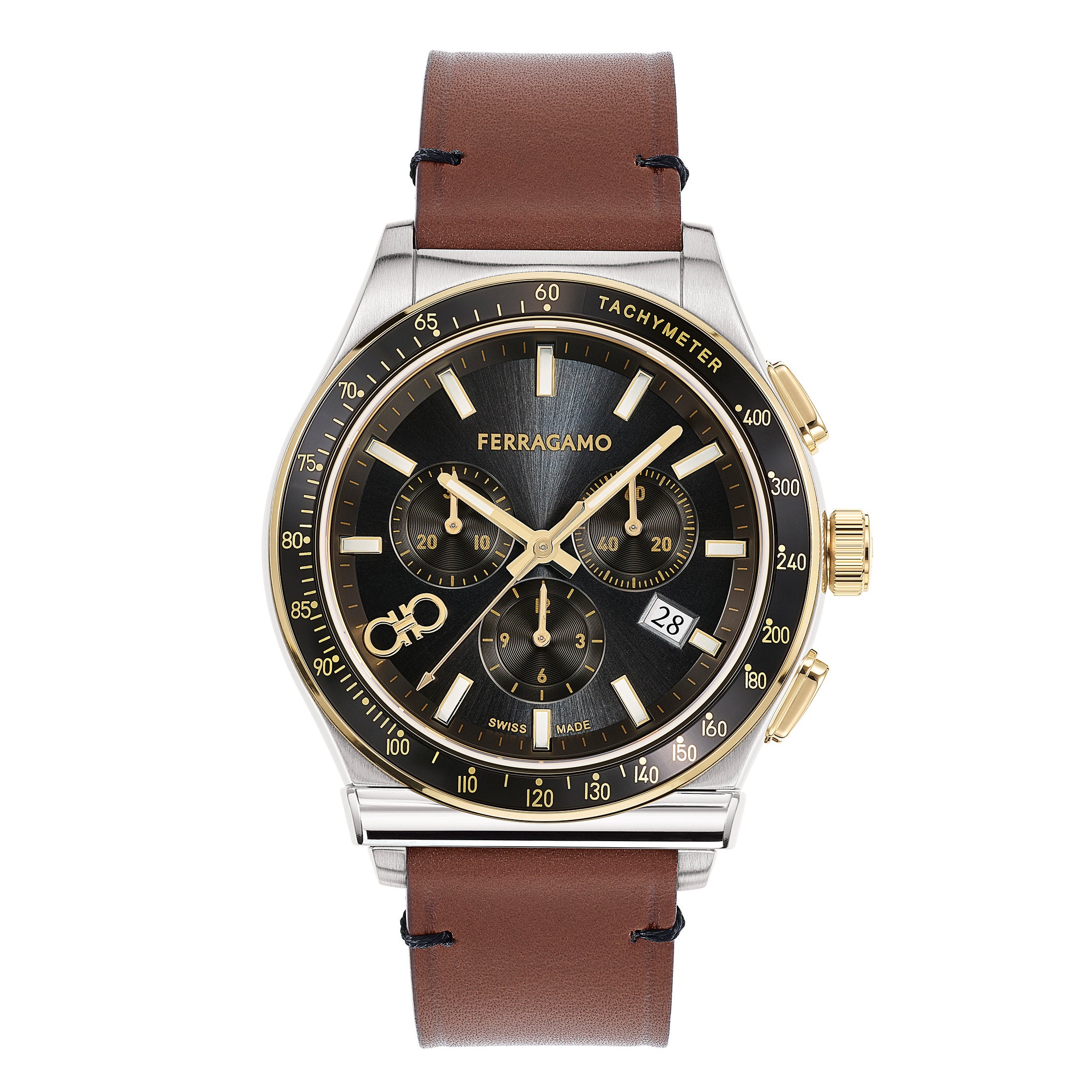 Ferragamo 1927 Chrono Black Dial Men's Watch | Costco