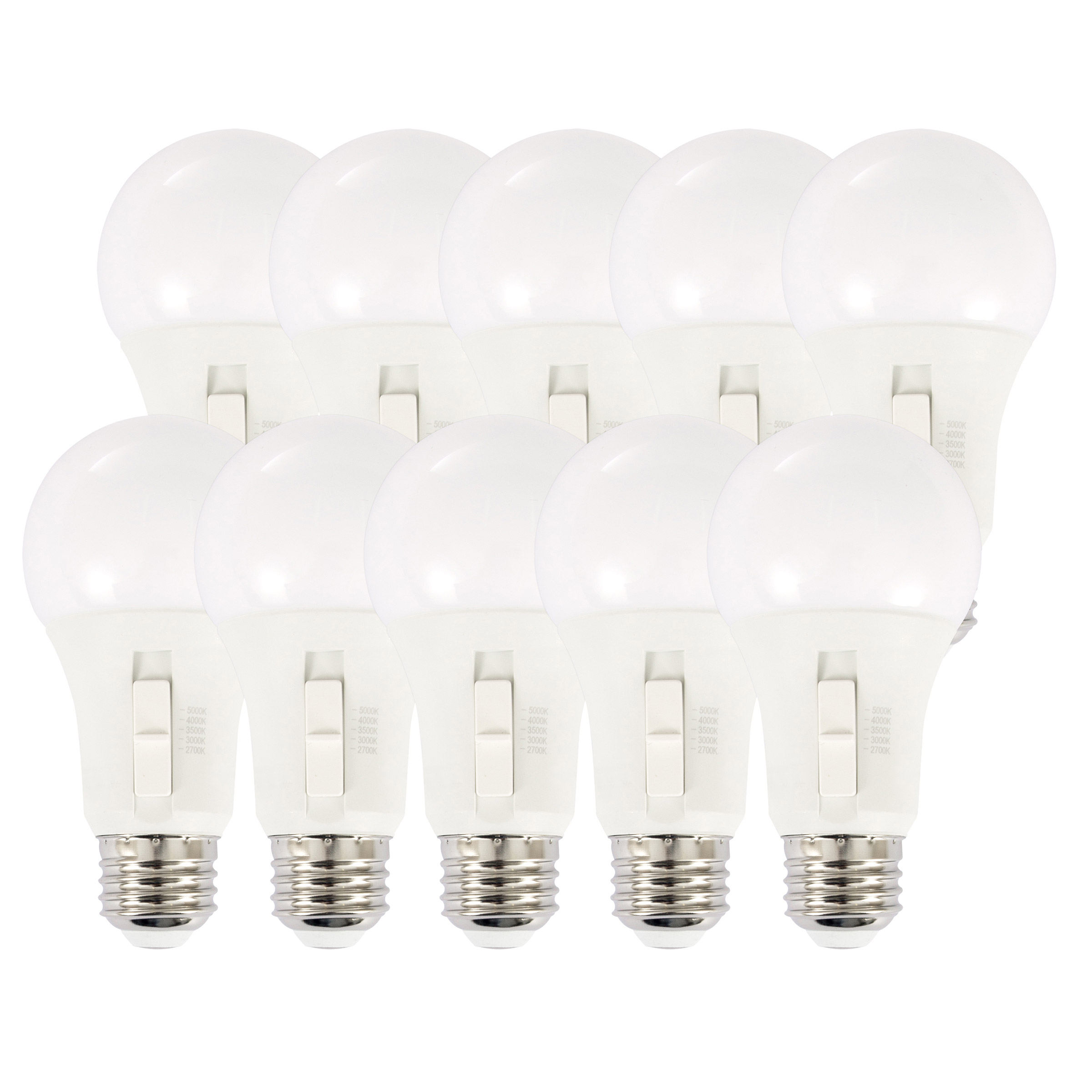 Luminus LED 8.5W Dimmable A19 Bulb E26 Base, 10-pack