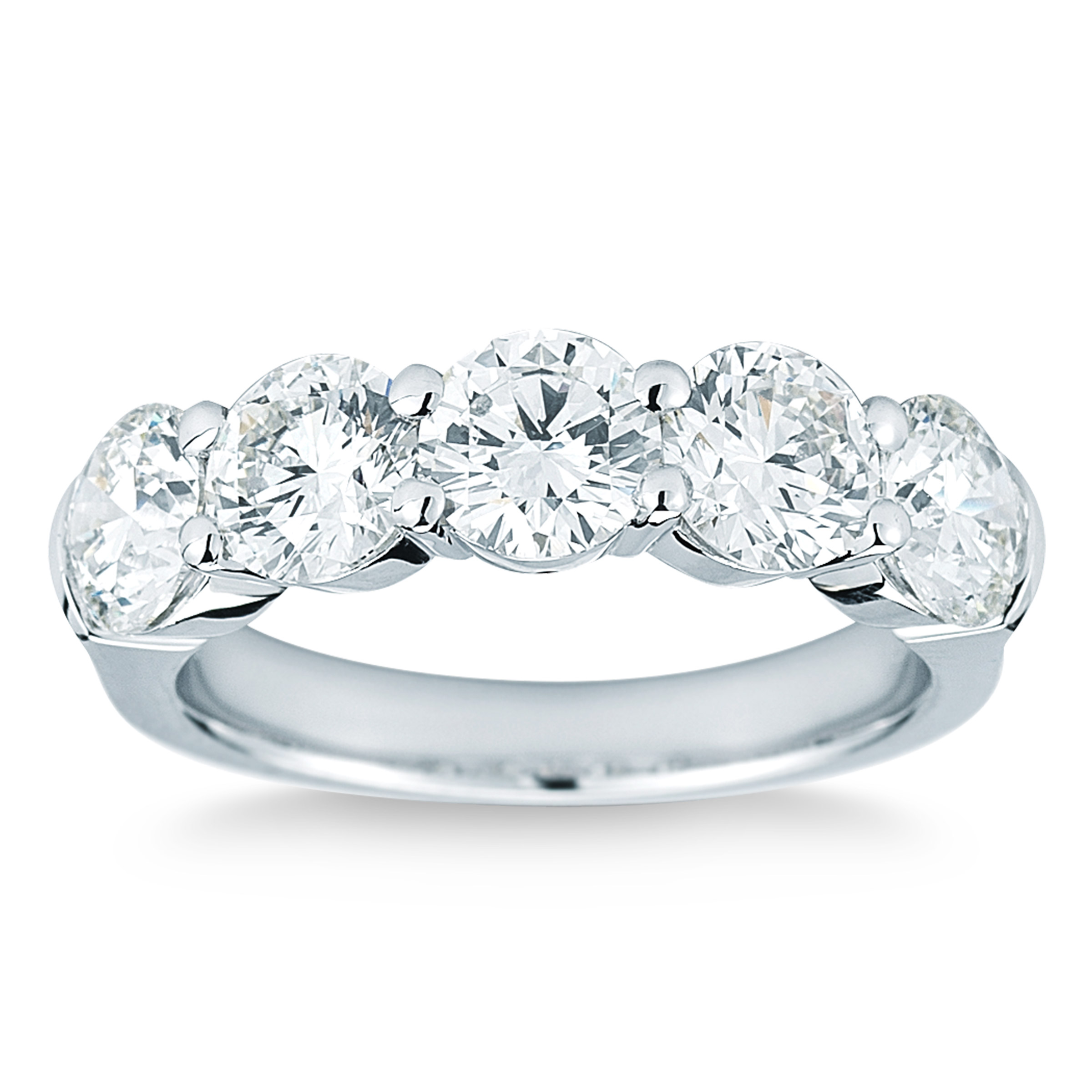 Five Stone Round Brilliant Diamond Ring (2.00 ctw)