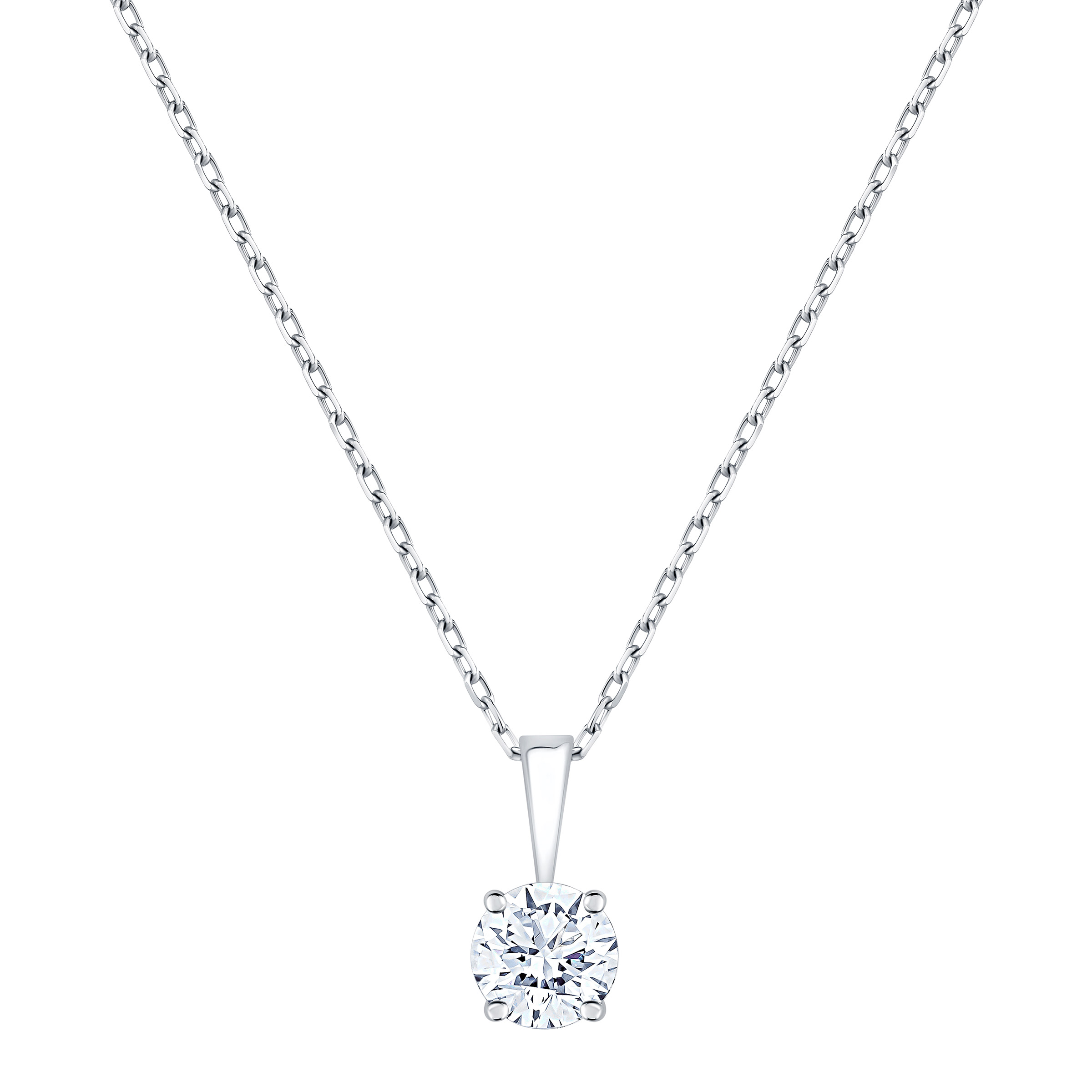 Round Brilliant Diamond Solitaire Pendant (0.70 ct)