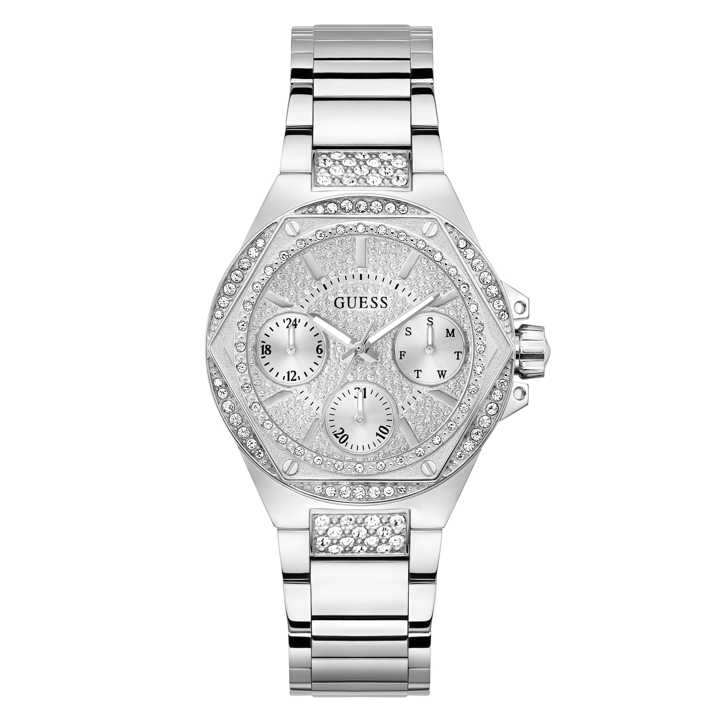 GUESS Silver-Tone Dial Women's Watch