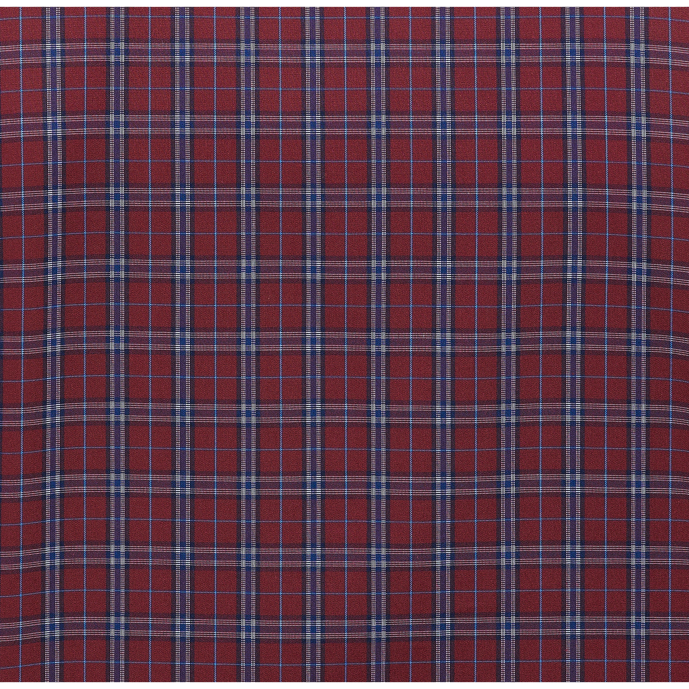 Kirkland Signature Men's Tailored Fit Dress Shirt, Red/Blue Plaid | Costco