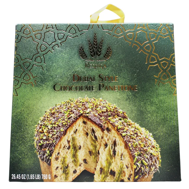RESPIGA DUBAI STYLE CHOCOLATE PANETTONE 26.46 OUNCES