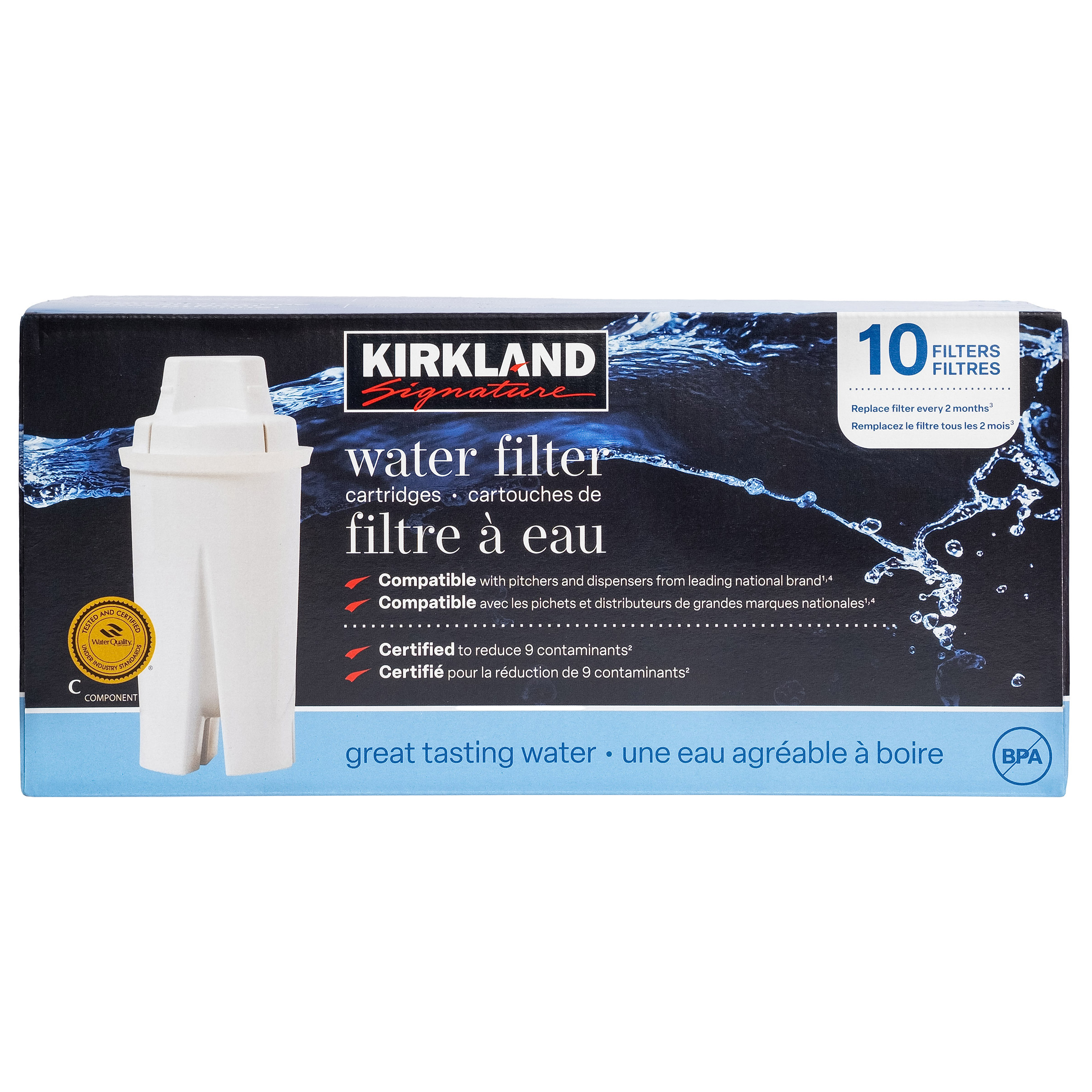 コストコ　Kirkland Signature ウォーターウインドウ Kirkland Signature Water Filter Cartridge, 10-pack set | Costco