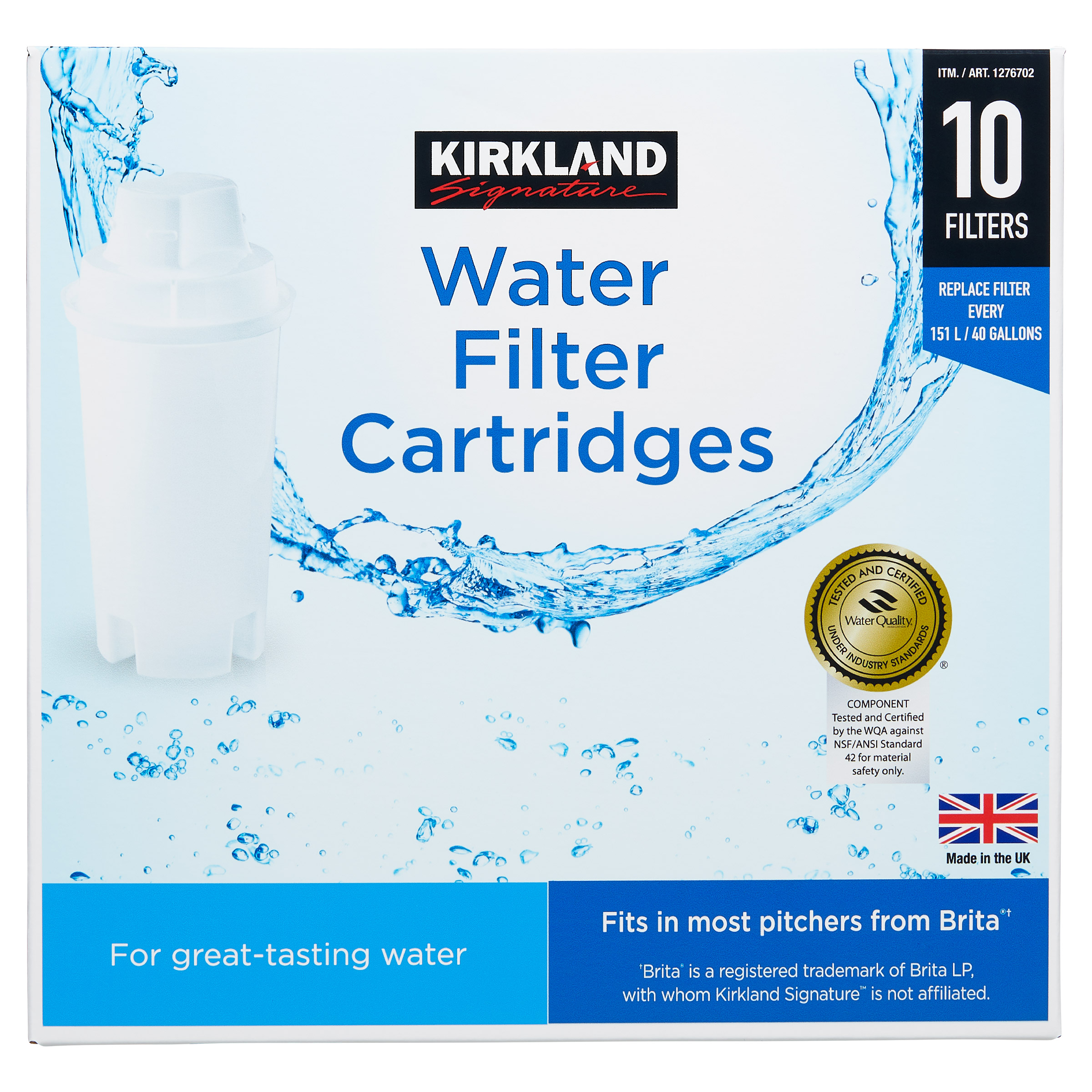 Kirkland Signature Water Filter Cartridge  10-pack set
