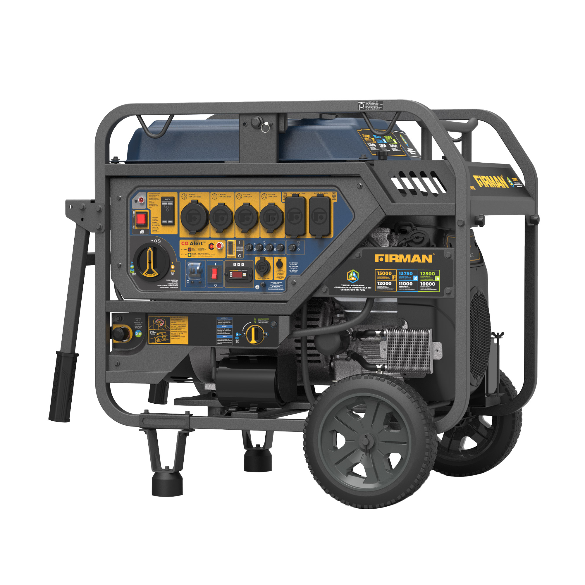 FIRMAN T12071 15000W Peak/12000W Running Tri-Fuel Generator
