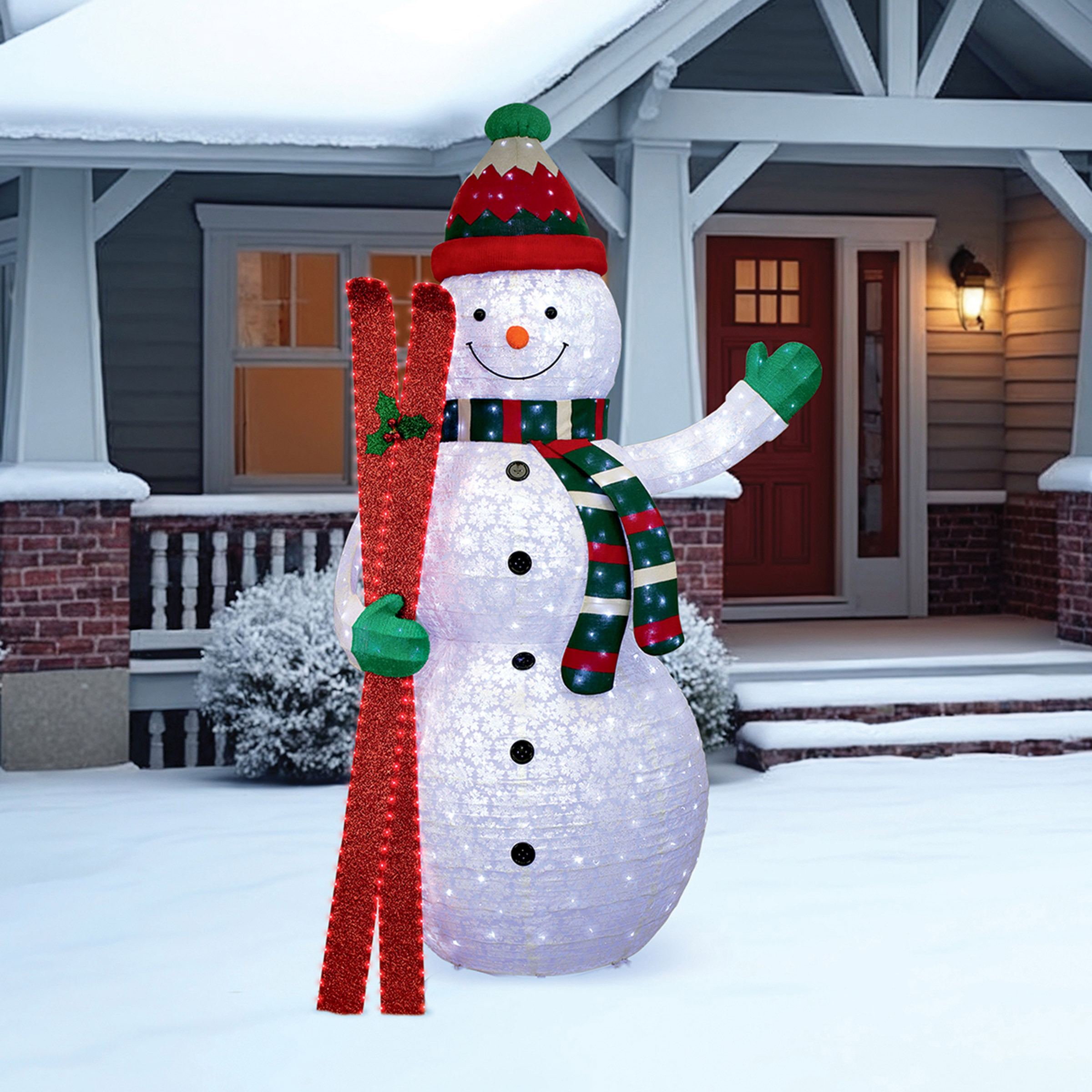 2.74 m (9 ft.) Snowman with Twinkle Lights | Costco