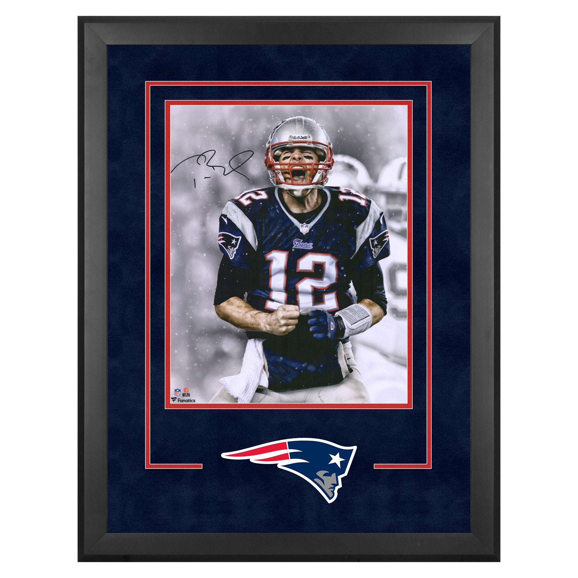 Tom Brady Framed Signed 16 X 20 Screaming Photo | Costco