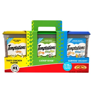 TEMPTATIONS CAT TREATS 3/16 OUNCE PACKAGES