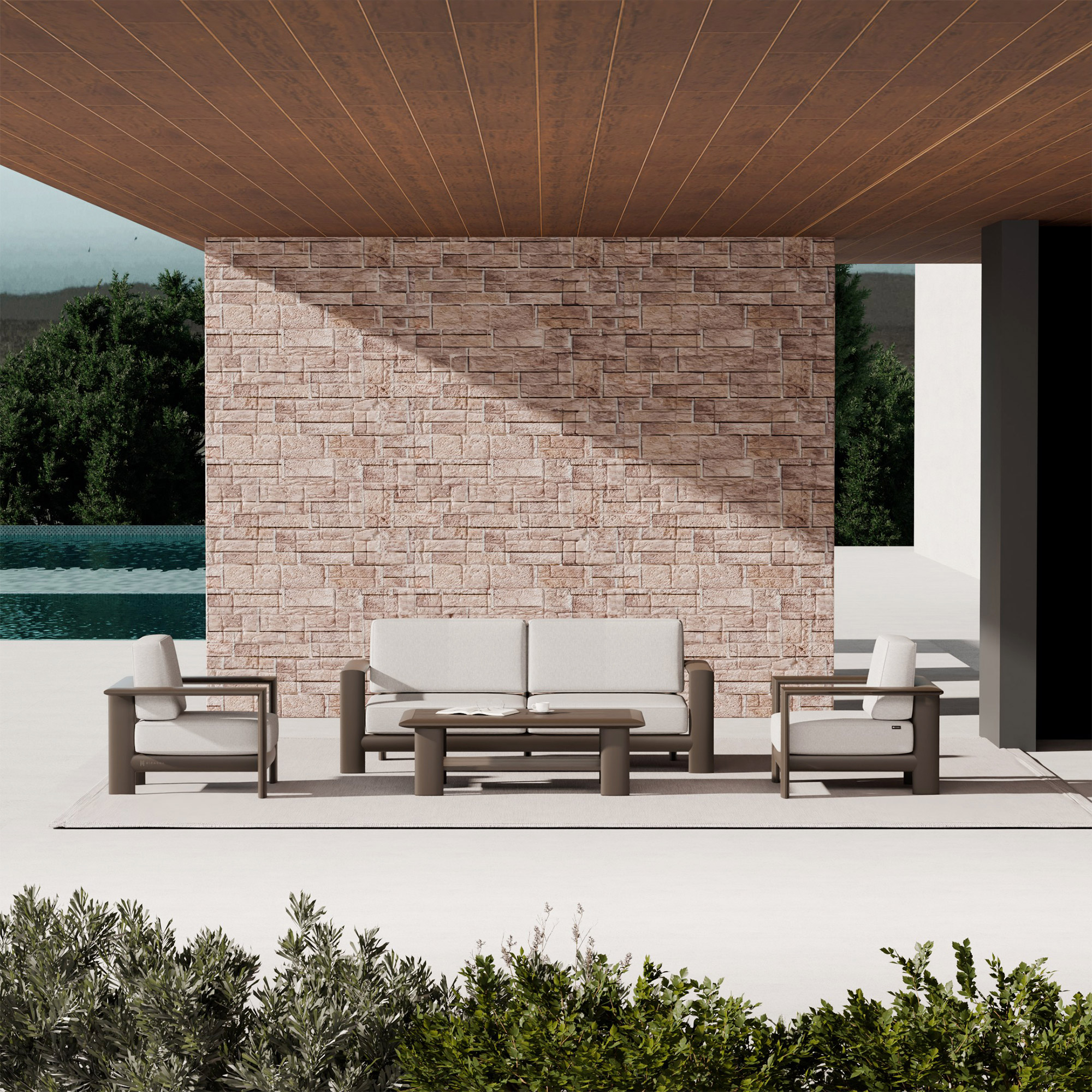 Mirador Cercle 4-piece Outdoor Patio Seating Set | Costco