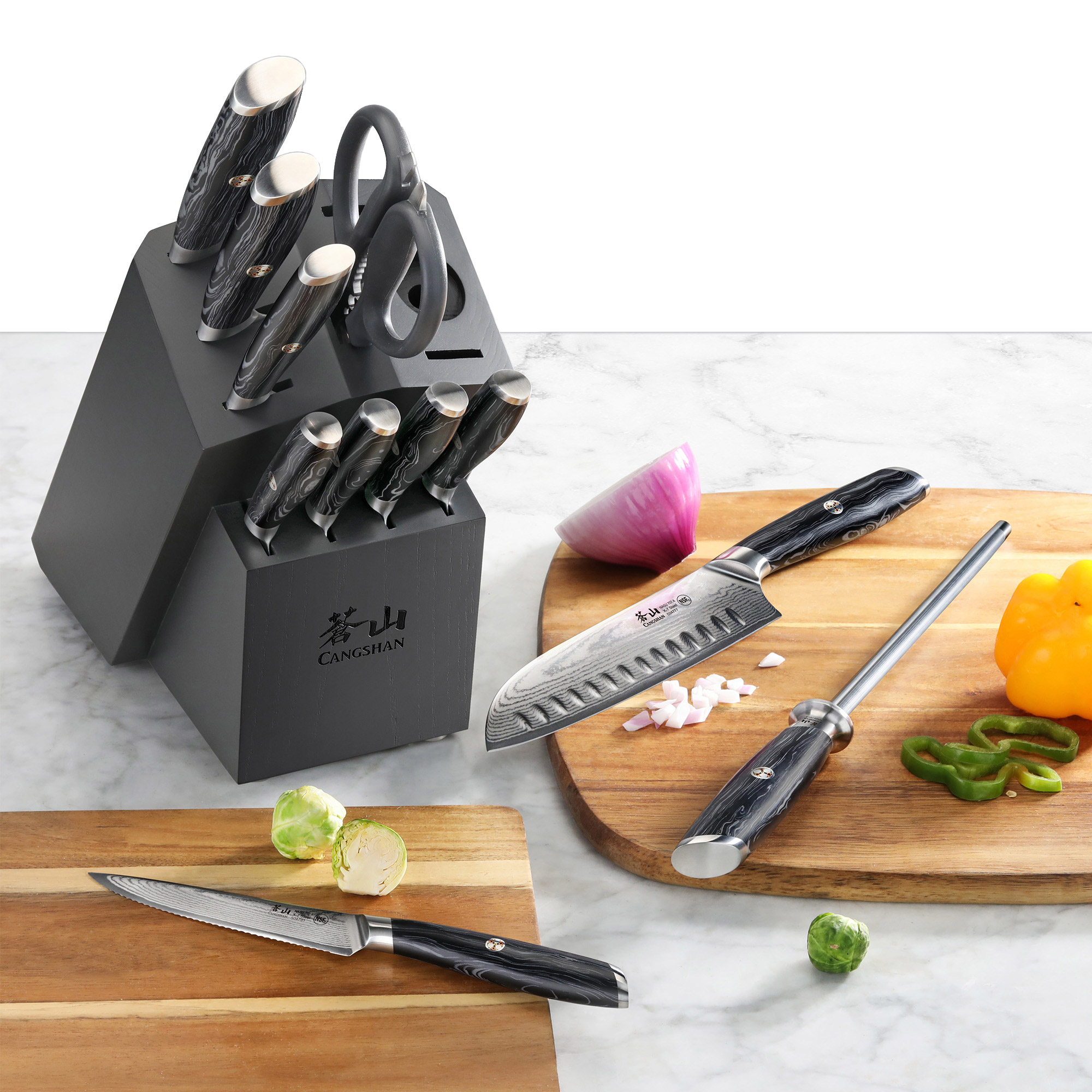 Cangshan NASU Series 12-Piece Knife Block Set - Costco Next