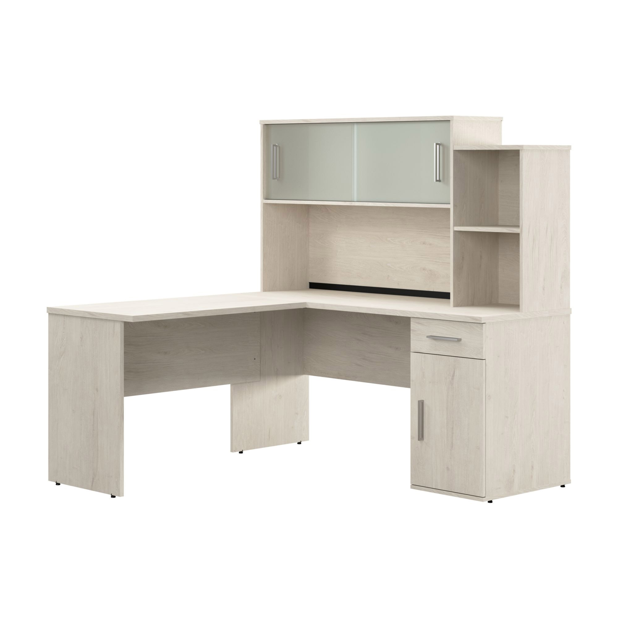 Bestar Orford L-Shaped Desk with Hutch | Costco