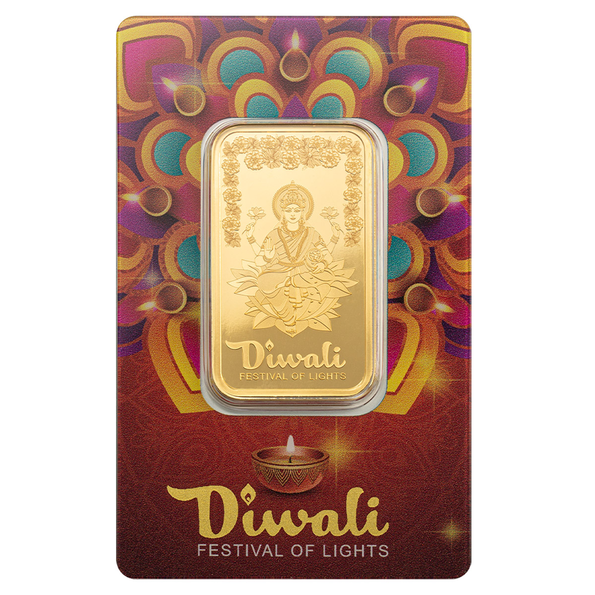 1 oz Gold Bar PAMP Suisse Diwali Lakshmi
