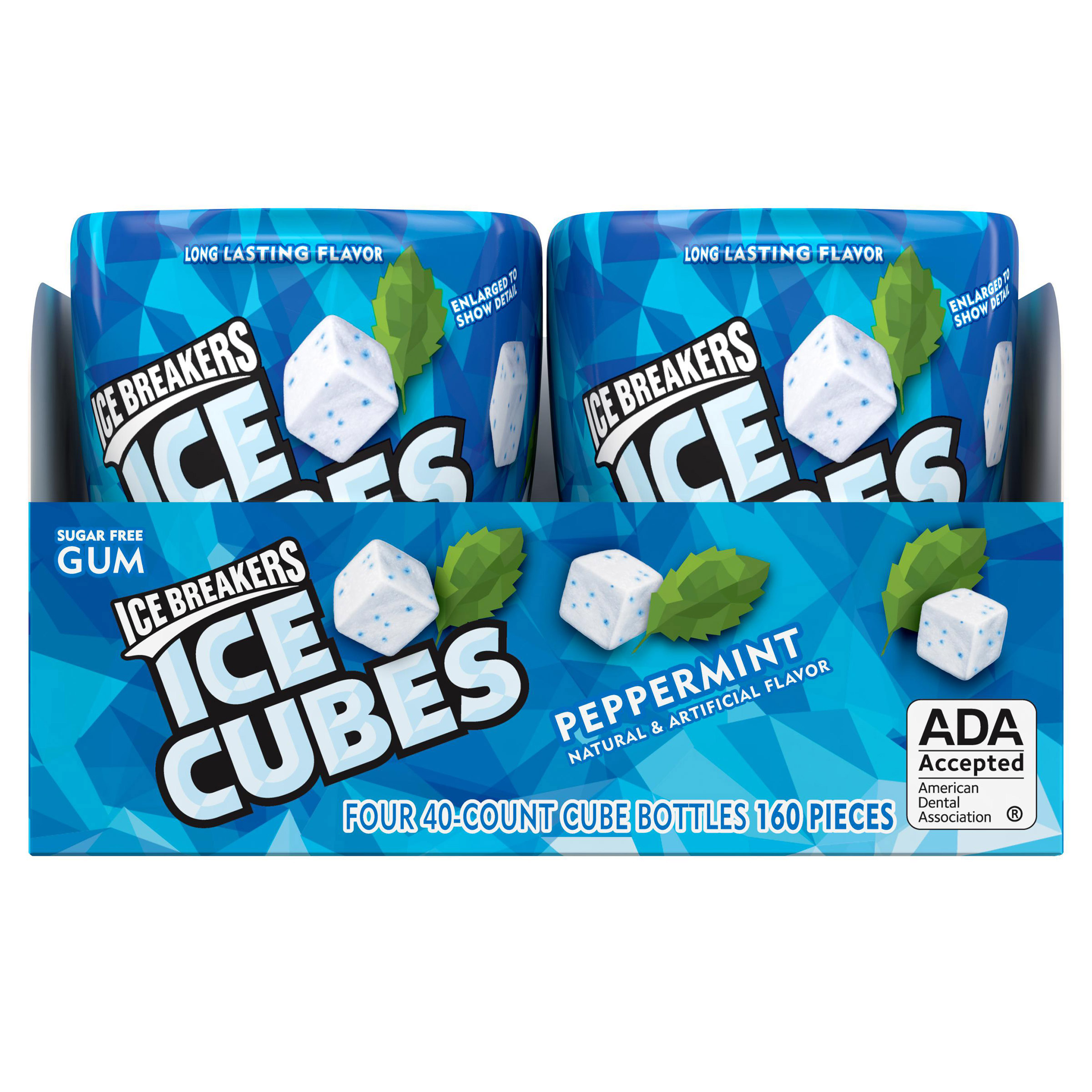 Ice Breakers Cube Peppermint Gum  40 pieces  4-count