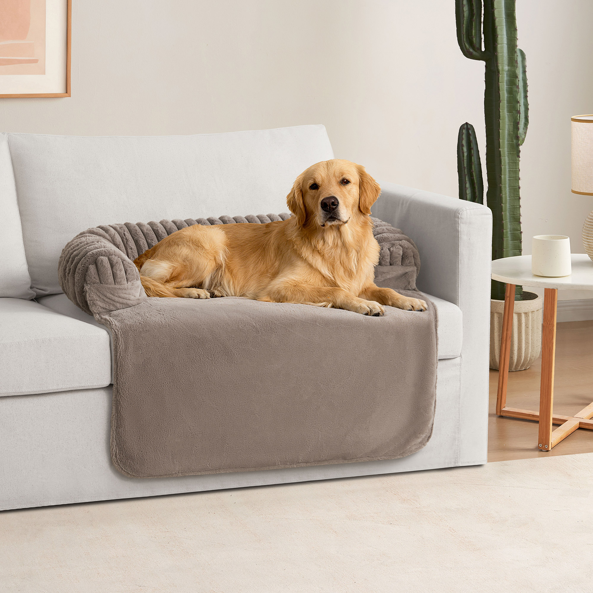 Glitz Reversible Pet Furniture Cover with Bolster