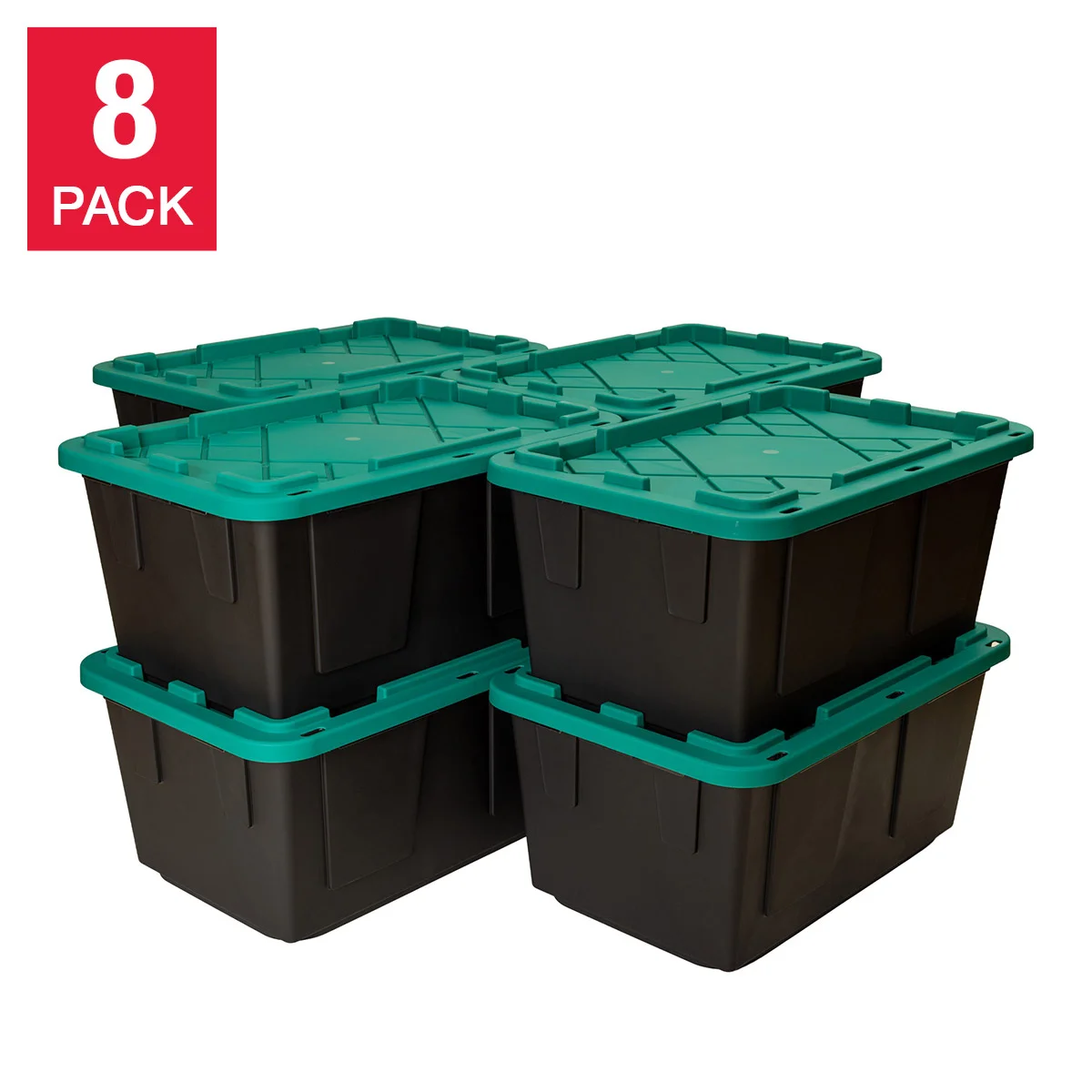Greenmade 27 Gallon Storage Bin, 8-pack