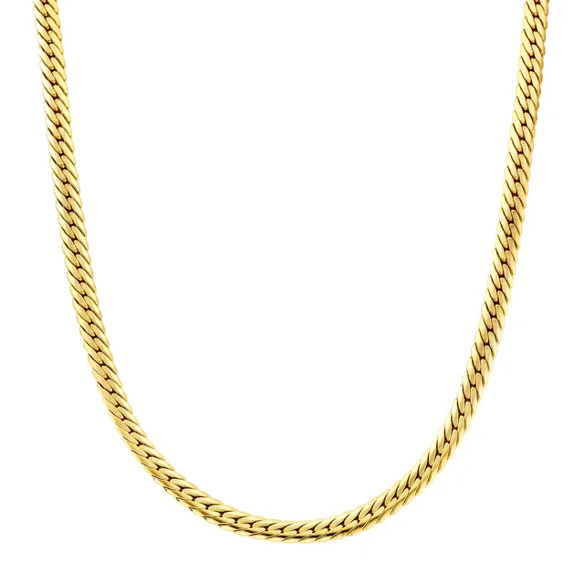 18kt Yellow Gold Curb Link Necklace