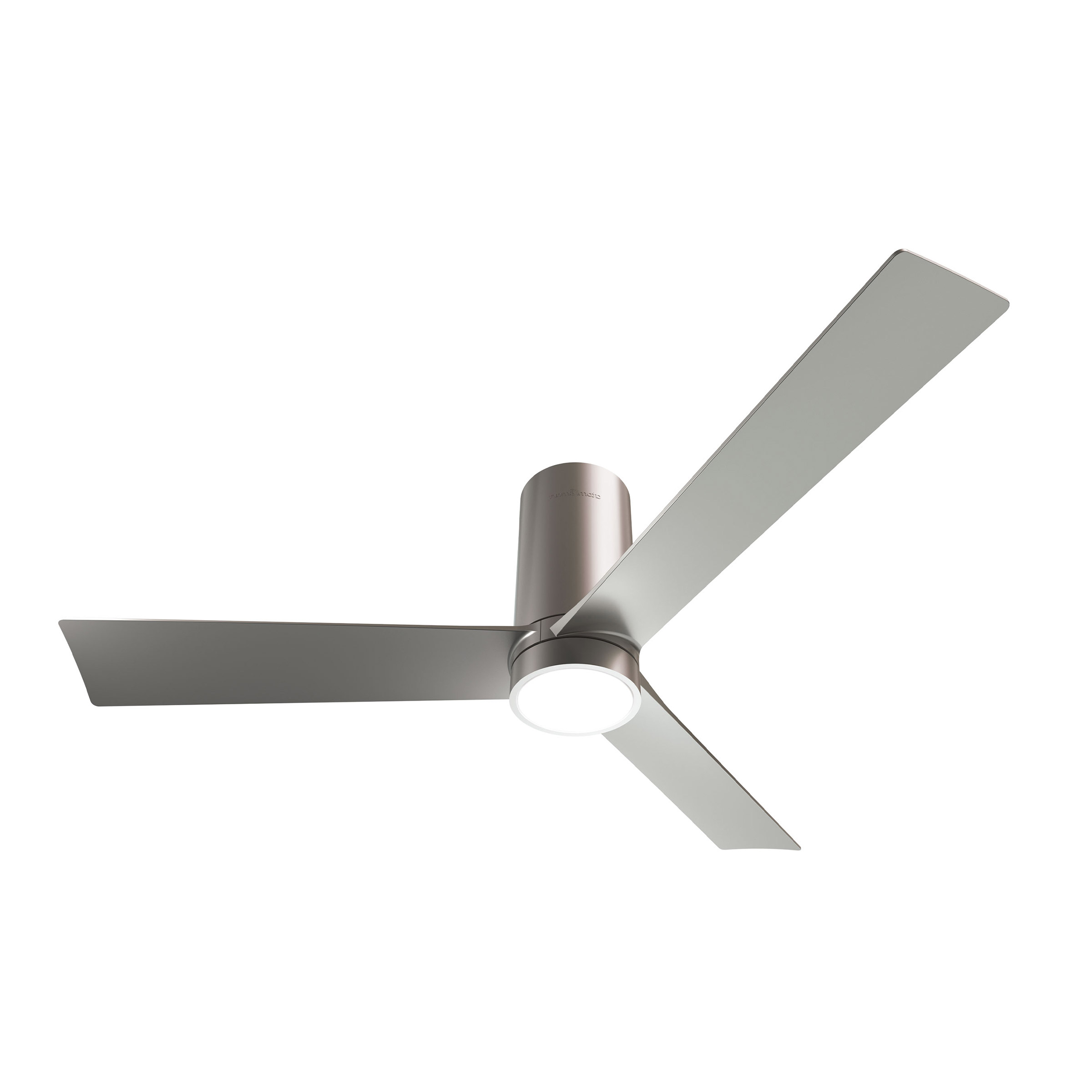 Atomi Smart Nouvo 3 Flush Mount 52" Wi-Fi Indoor Ceiling Fan with Color Changing Integrated LED Light and Remote