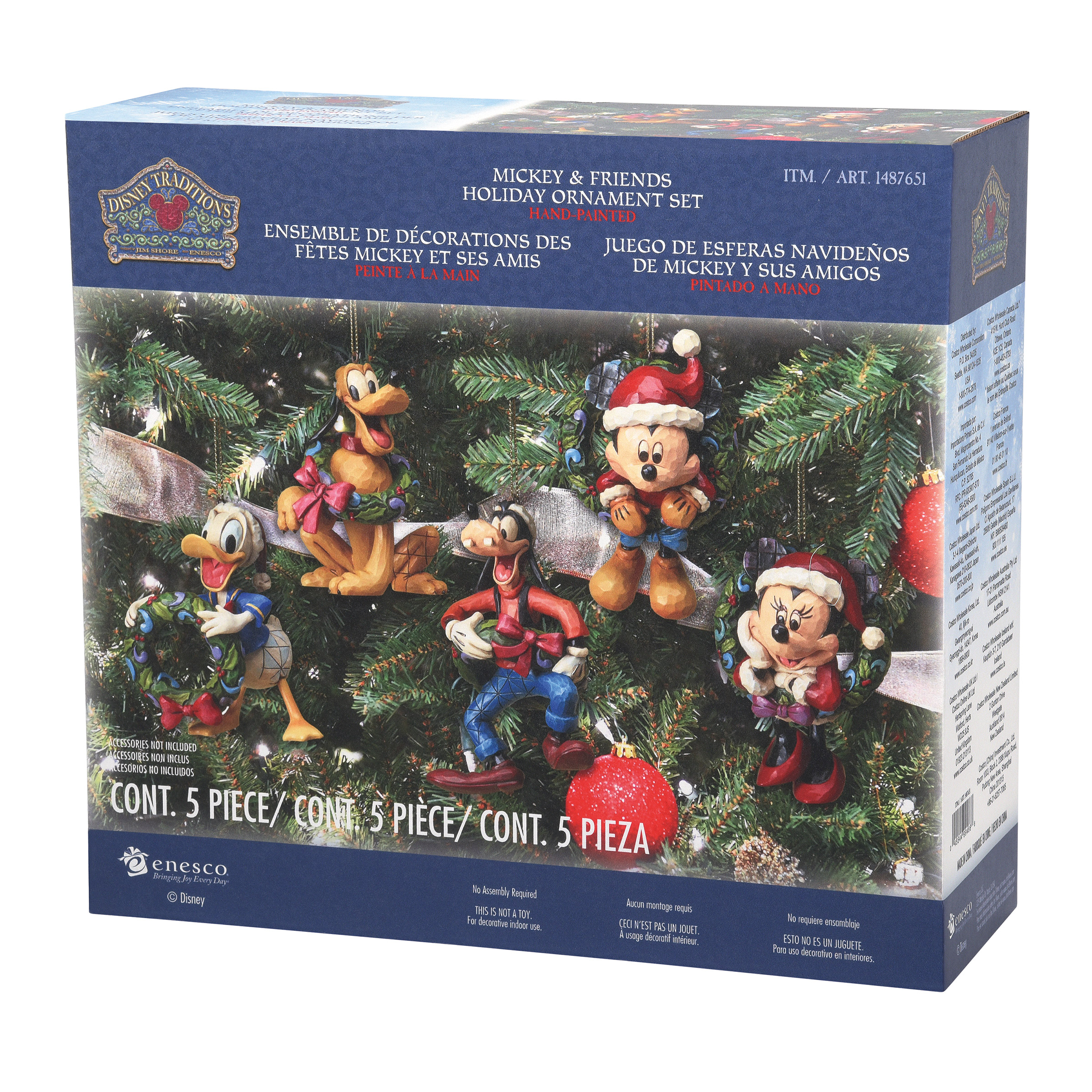 Mickey and Friends Holiday Ornament Set | Costco