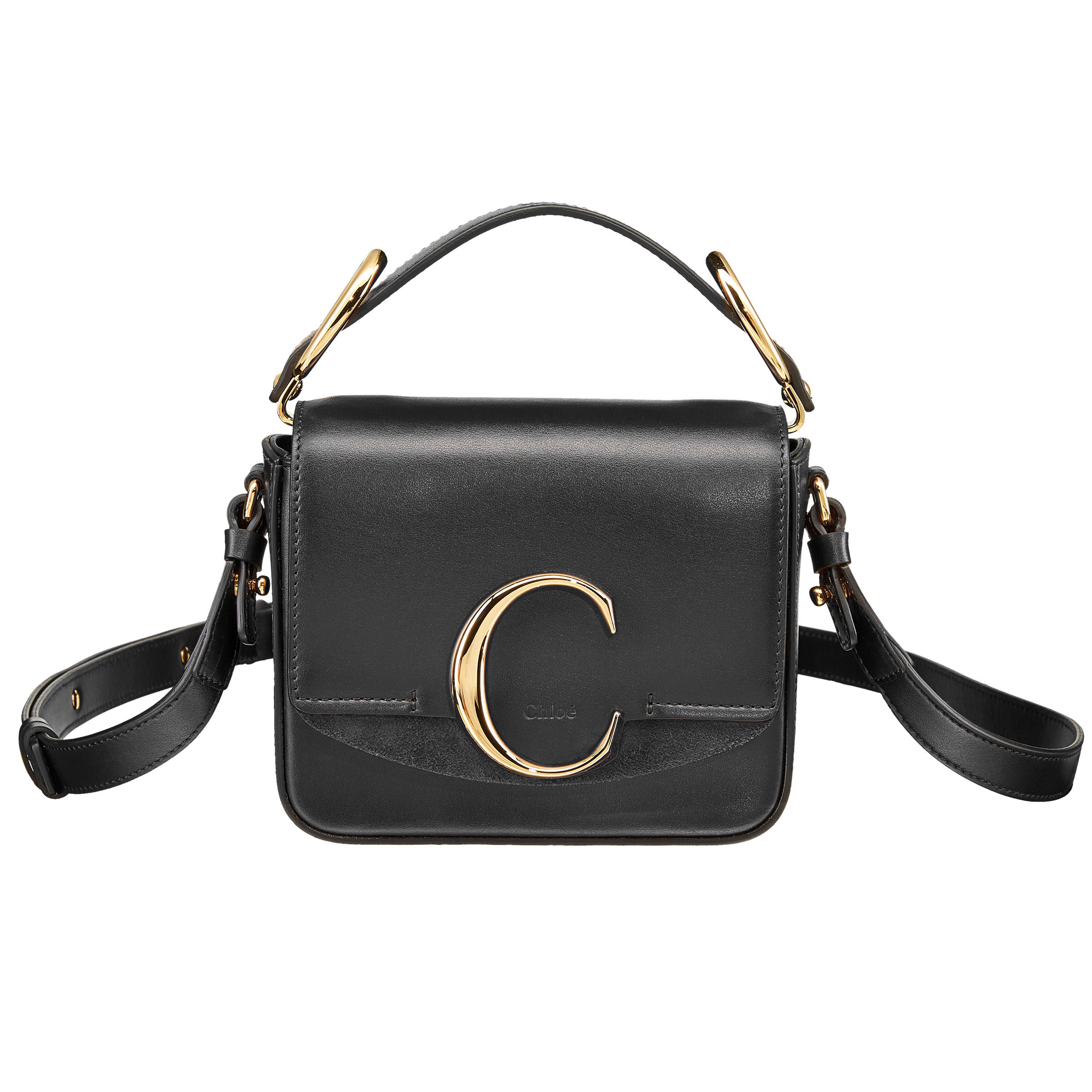 Chloe C  bag  クロエC ミニ　ヴァニティバッグ Chloe Mini C Bag, Black | Costco
