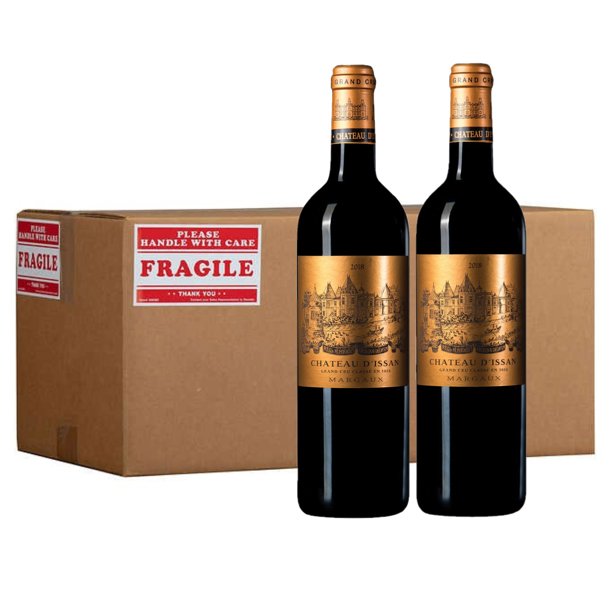 【SIN】赤ワイン2本セット　KIMURA、D’ISSAN Chateau d'Issan 2018 750 ml, 2-pack, CA Only | Costco