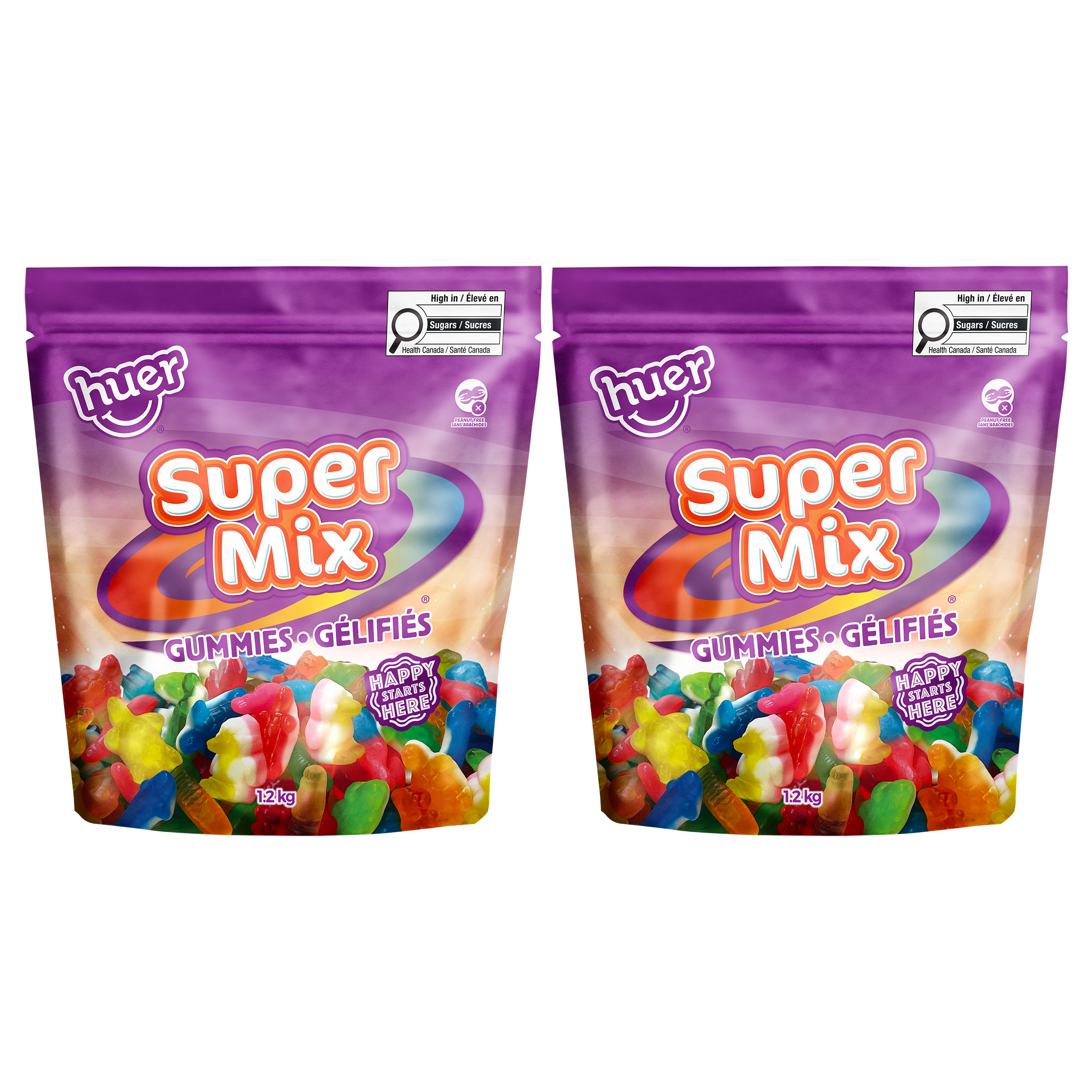 Huer Super Mix Gummies, 2 × 1.2 kg