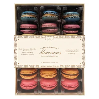 LE CHIC PATISSIER GOURMET MACARONS 21 CT