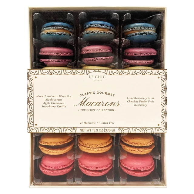 LE CHIC PATISSIER GOURMET MACARONS 21 CT