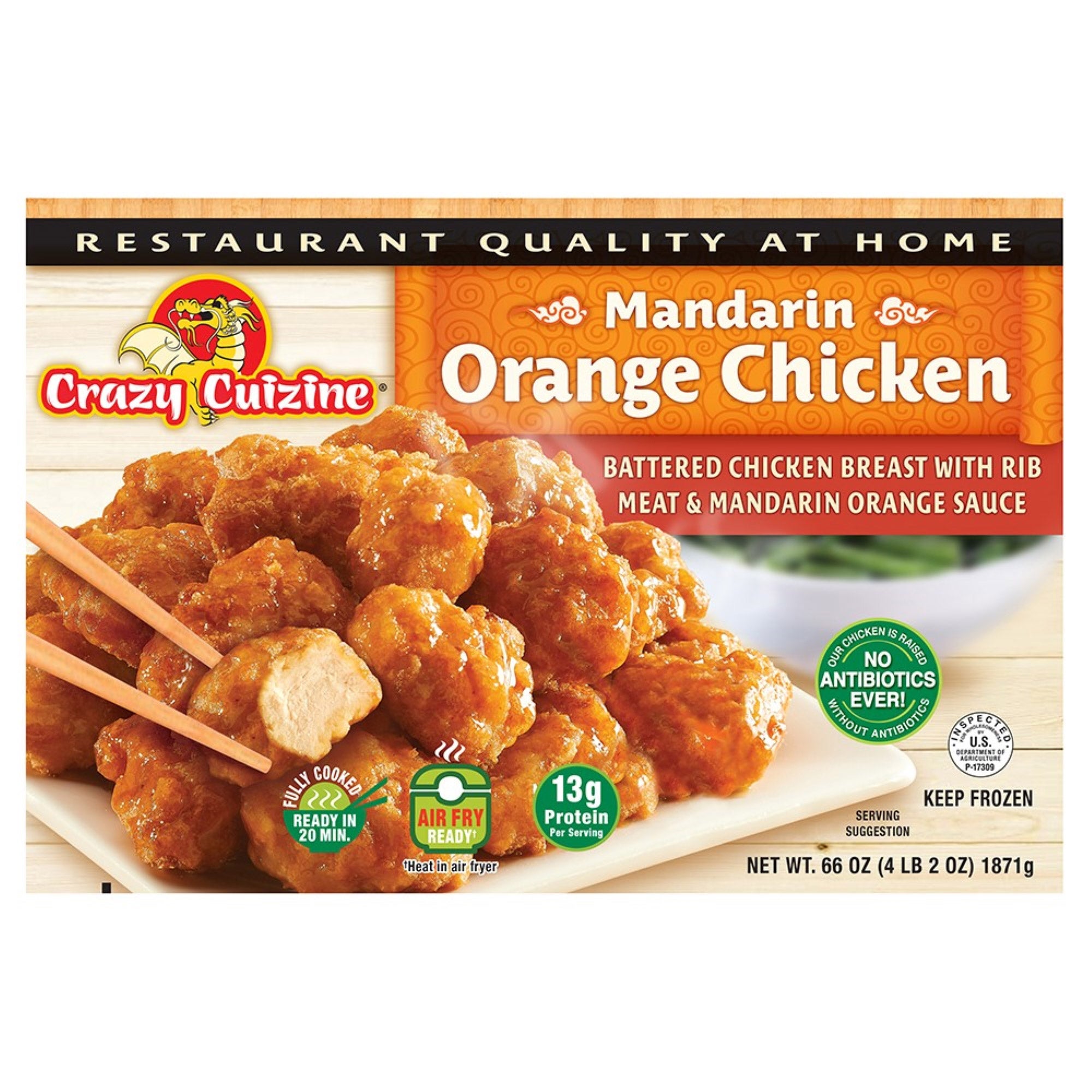 Crazy Cuizine Mandarin Orange Chicken, 66 oz | Costco