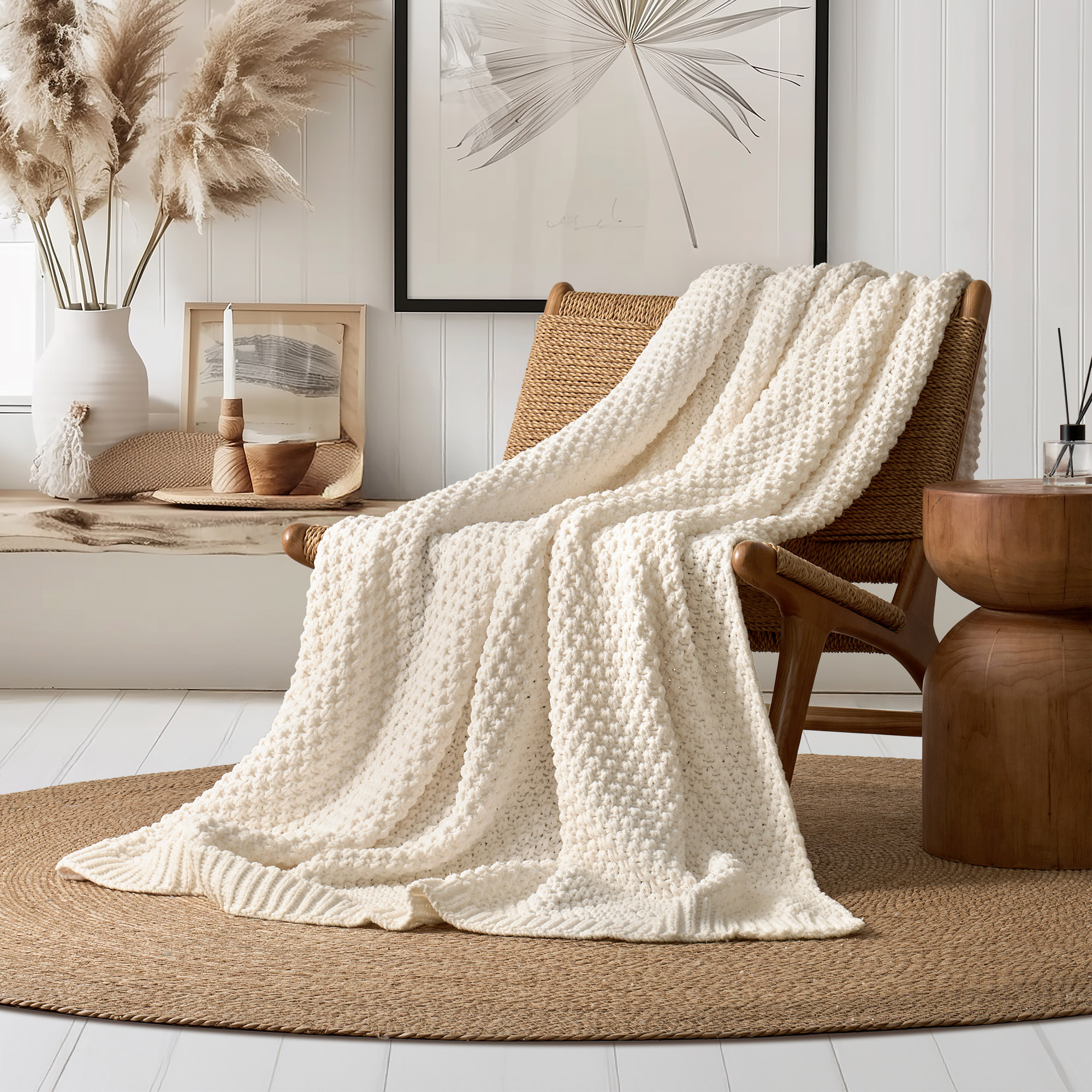 Evergrace Chenille Knit Throw