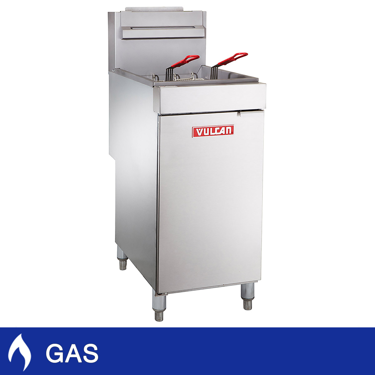 Vulcan 30 in. 70 lb. Stainless Steel Commercial Natural Gas Fryer