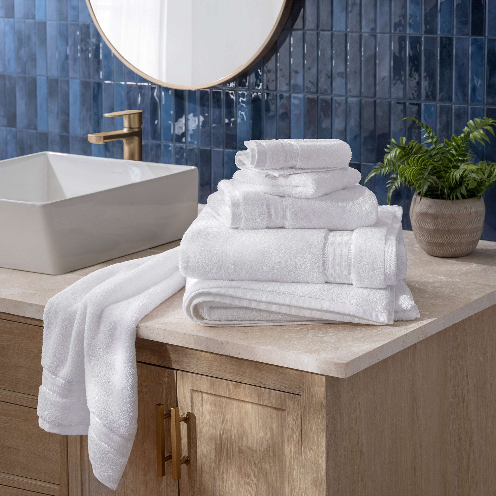 Purely Indulgent 100% Egyptian Cotton Towels, 6-piece Set