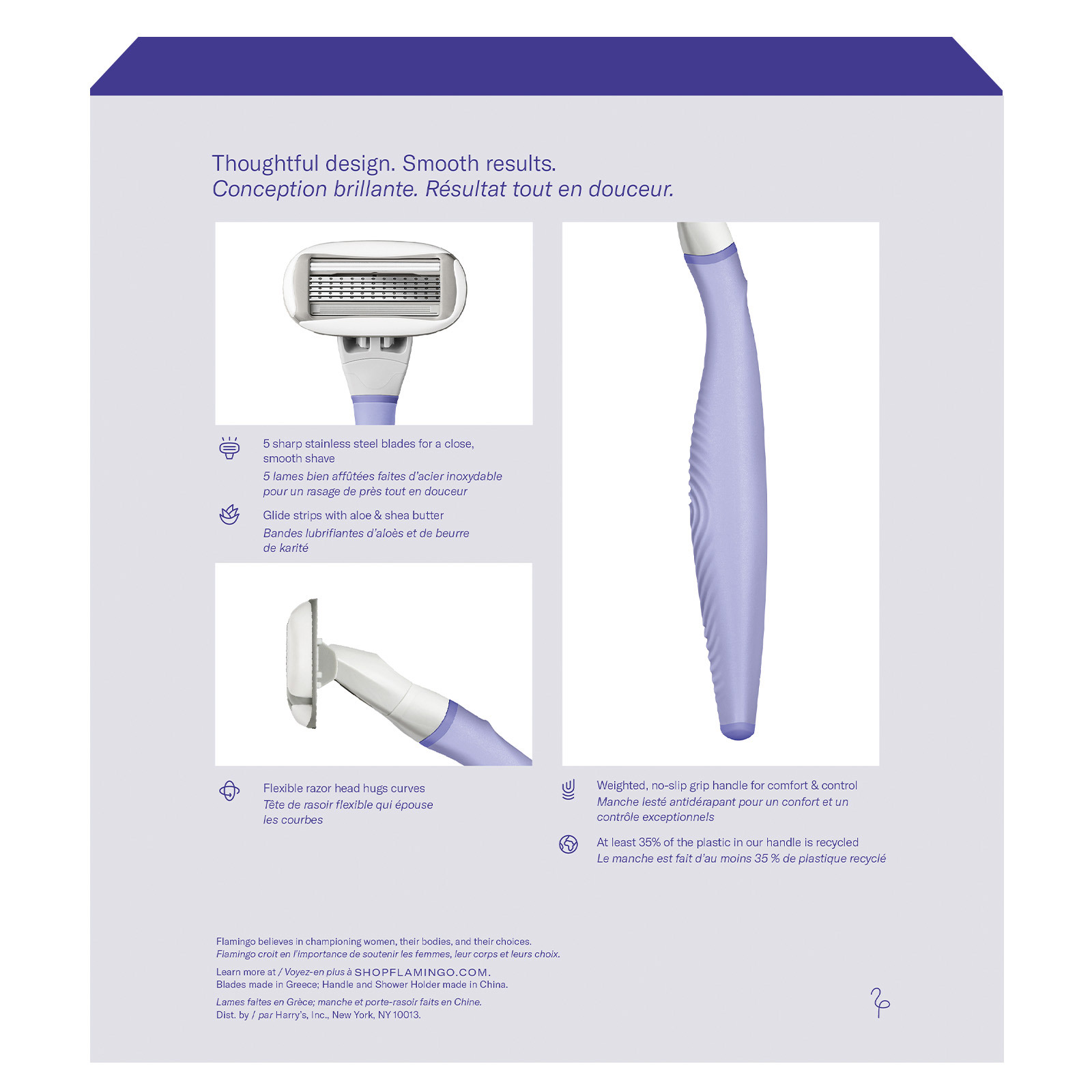 Flamingo 5-Blade Women's Razor + 13 Cartridges | Costco