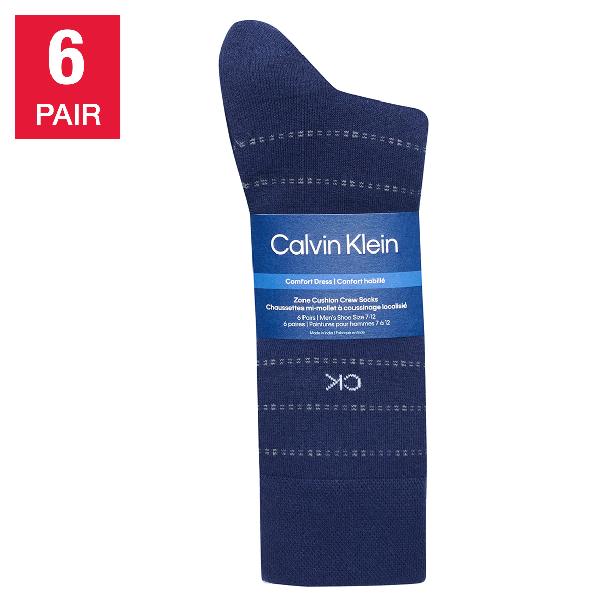 Calvin Klein Men’s Dress Socks, 6-pair