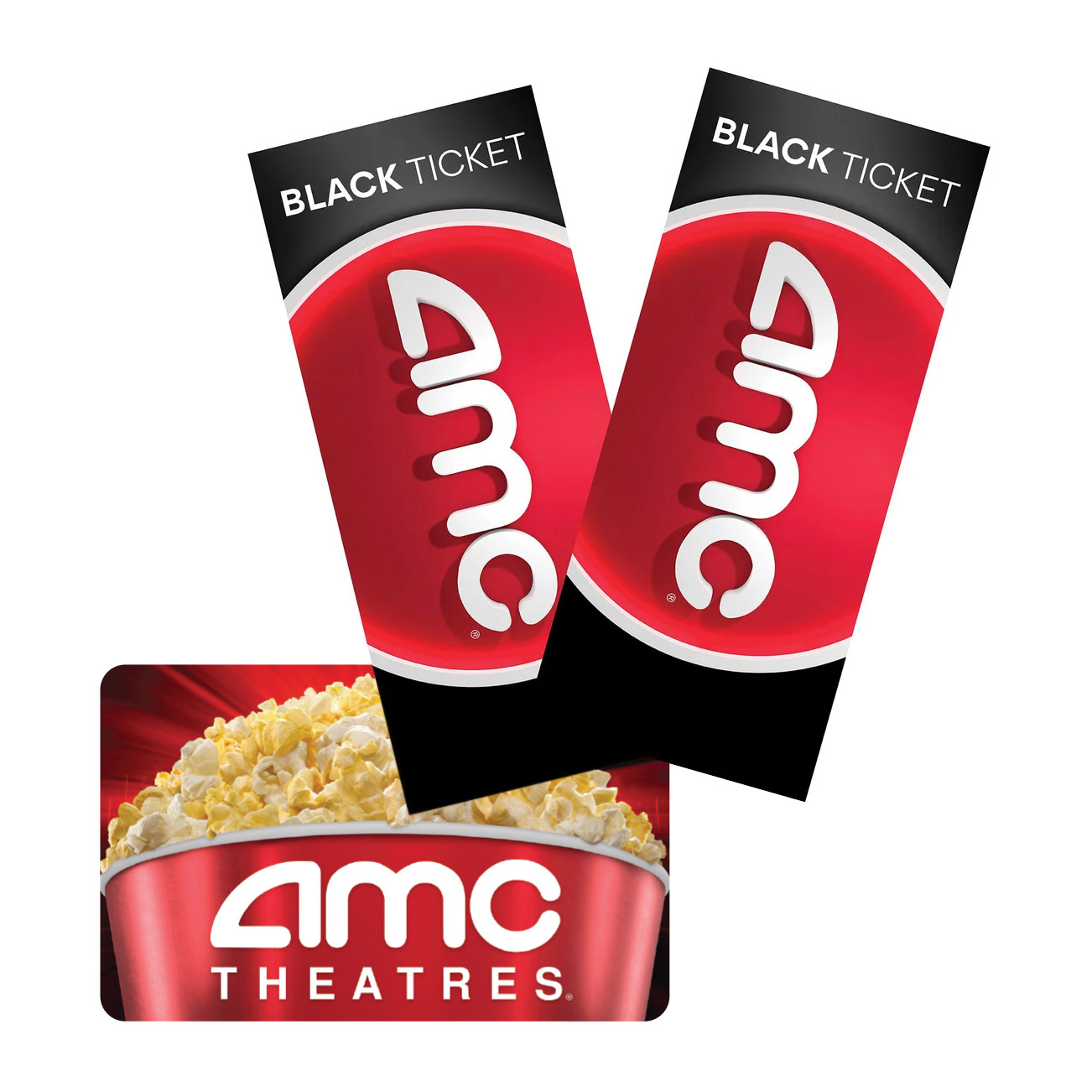 AMC Theatres - Two Standard/Digital Movie Black Tickets  Plus $20 eGift Card